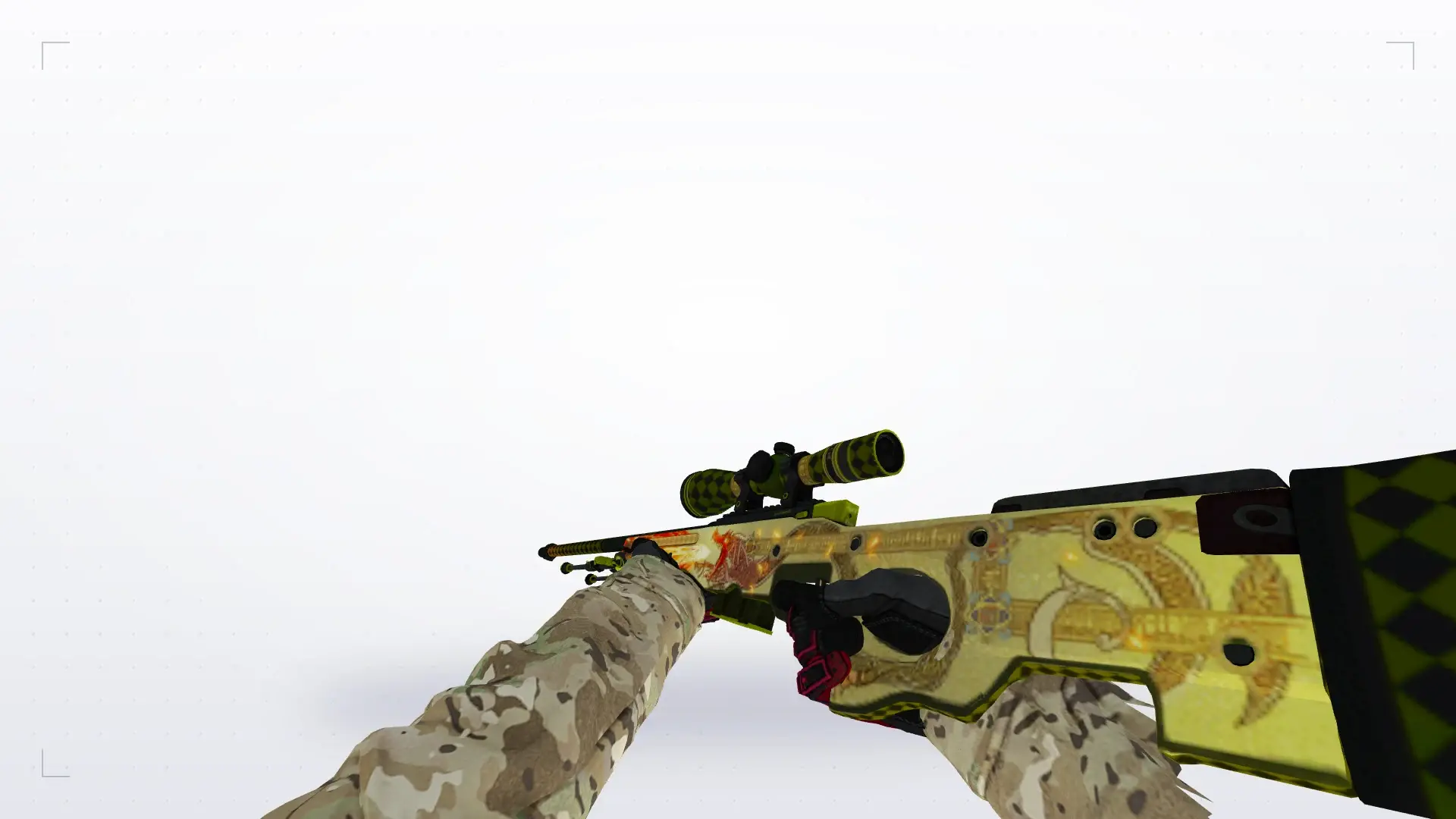 AWP — Specialist Gloves Crimson Kimono Pack — first person