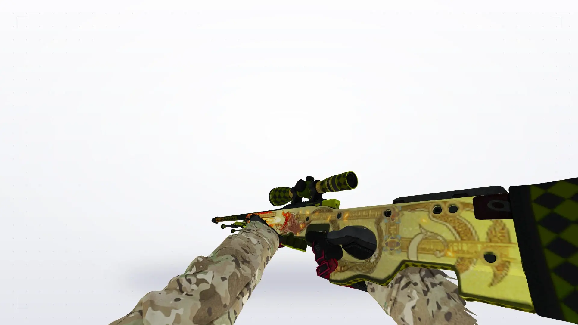 AWP — Specialist Gloves Crimson Kimono Pack — first person