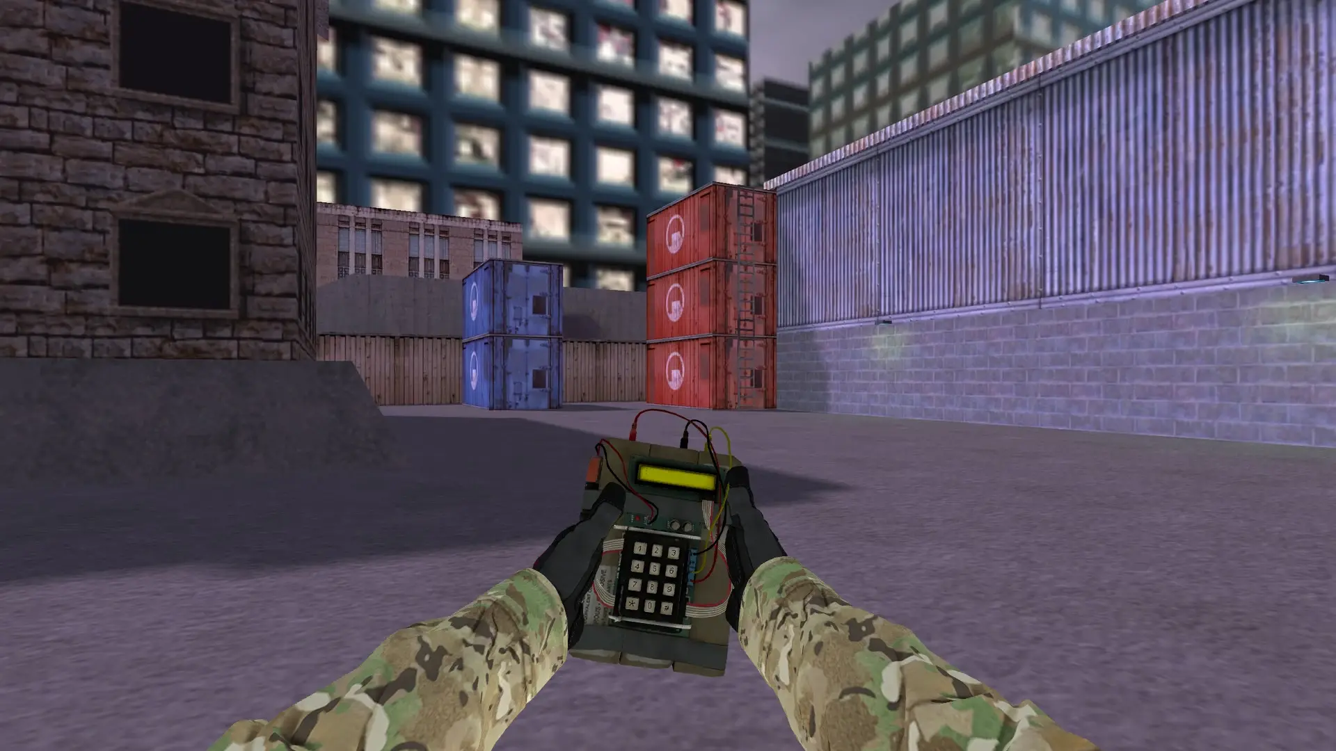 C4 — Specialist Gloves Crimson Kimono Pack — cs_assault (first person)