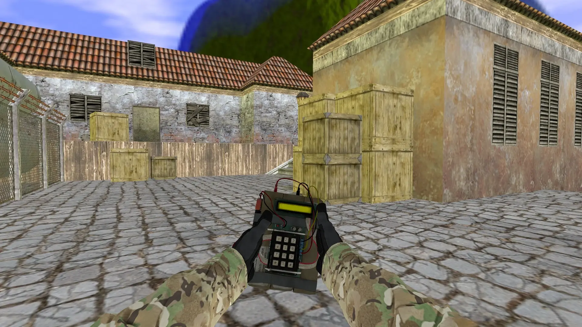 C4 — Specialist Gloves Crimson Kimono Pack — de_inferno (first person)