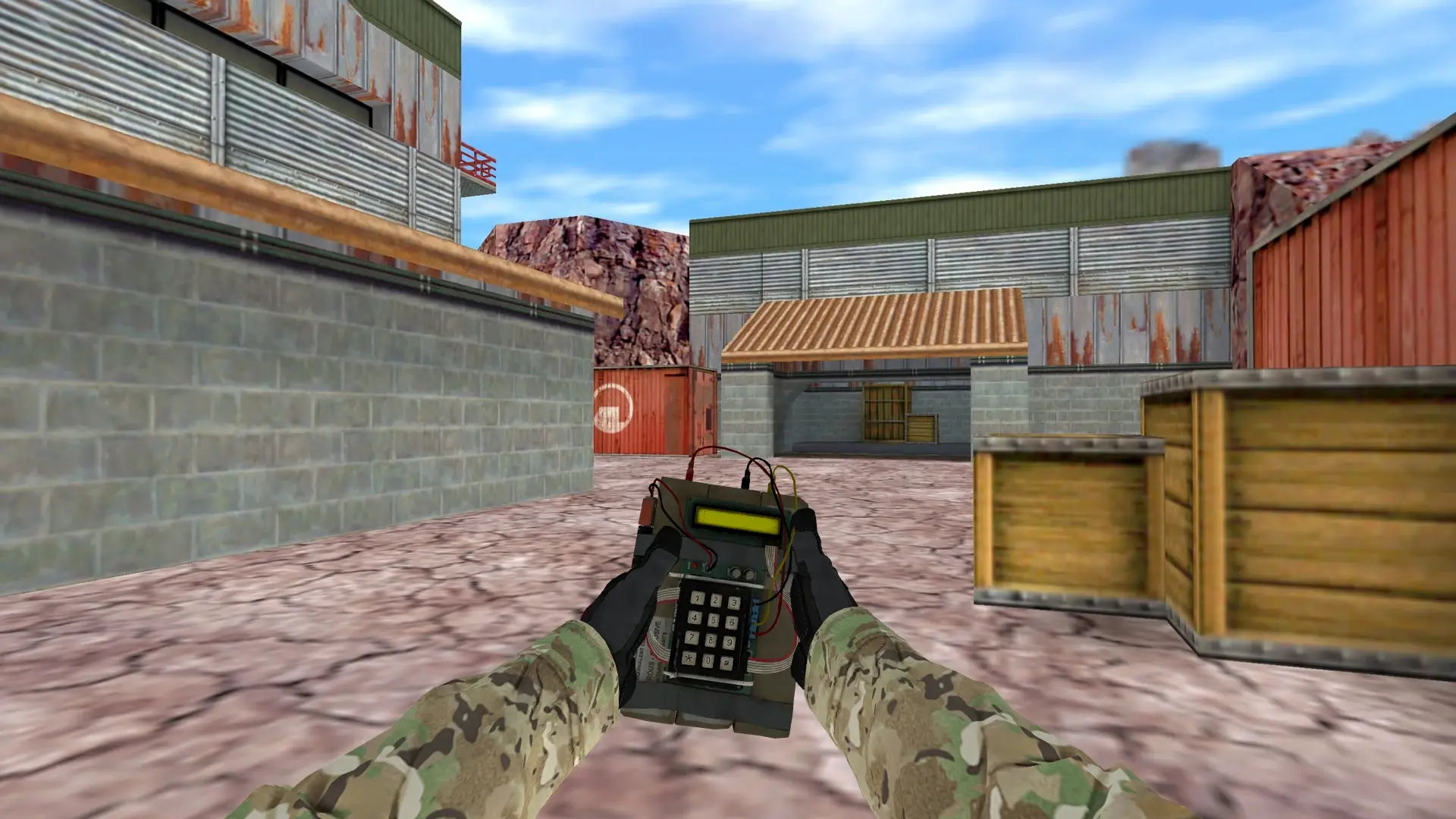 C4 — Specialist Gloves Crimson Kimono Pack — de_nuke (first person)
