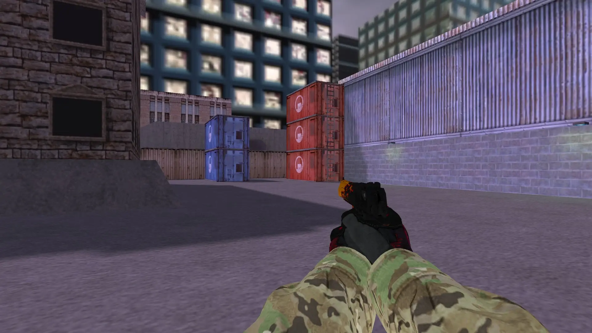 Desert Eagle — Specialist Gloves Crimson Kimono Pack — cs_assault (first person)