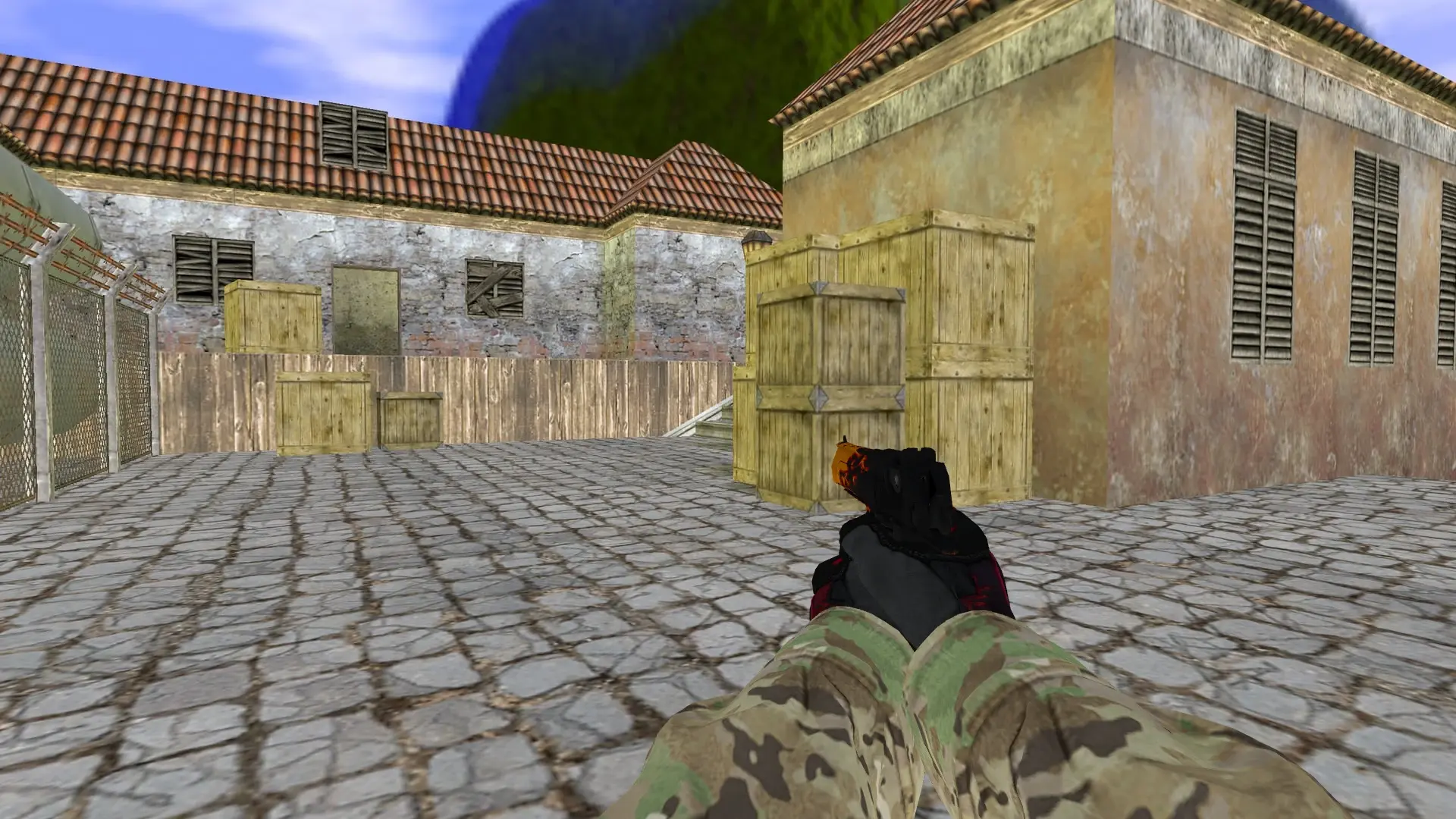 Desert Eagle — Specialist Gloves Crimson Kimono Pack — de_inferno (first person)