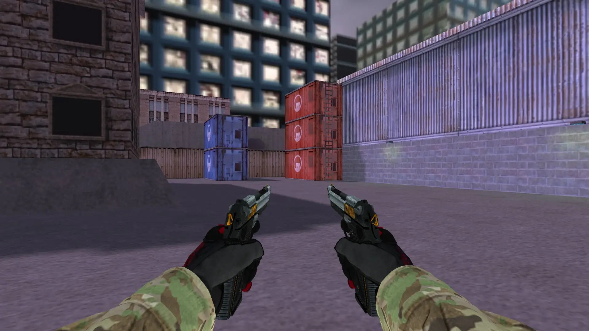 Dual Berettas — Specialist Gloves Crimson Kimono Pack — cs_assault (first person)