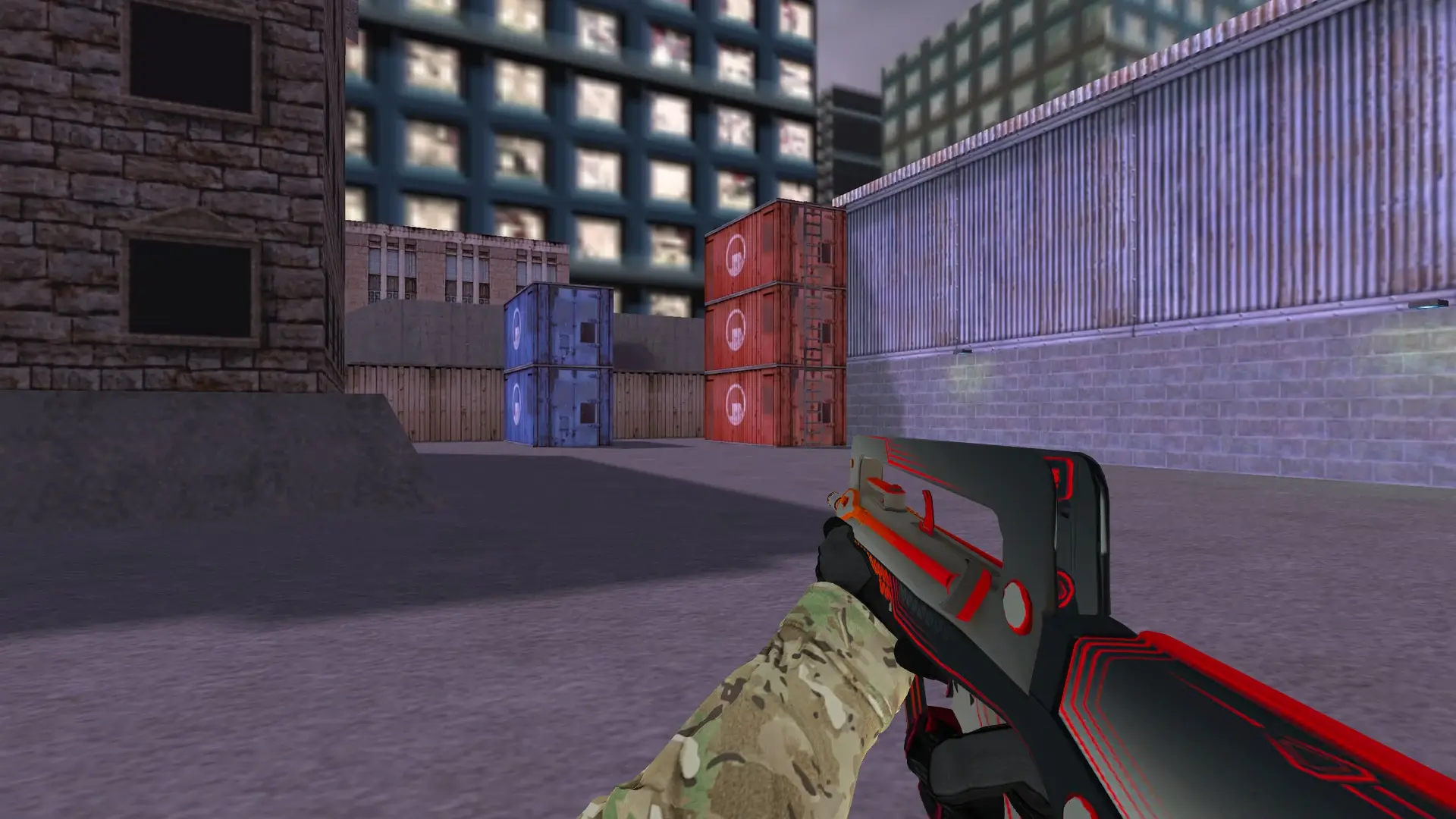 FAMAS — Specialist Gloves Crimson Kimono Pack — cs_assault (first person)