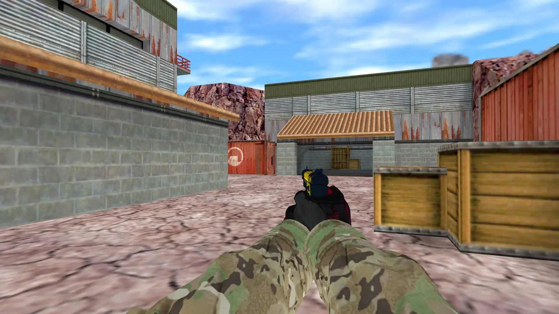 Five-SeveN — Specialist Gloves Crimson Kimono Pack — de_nuke (first person)