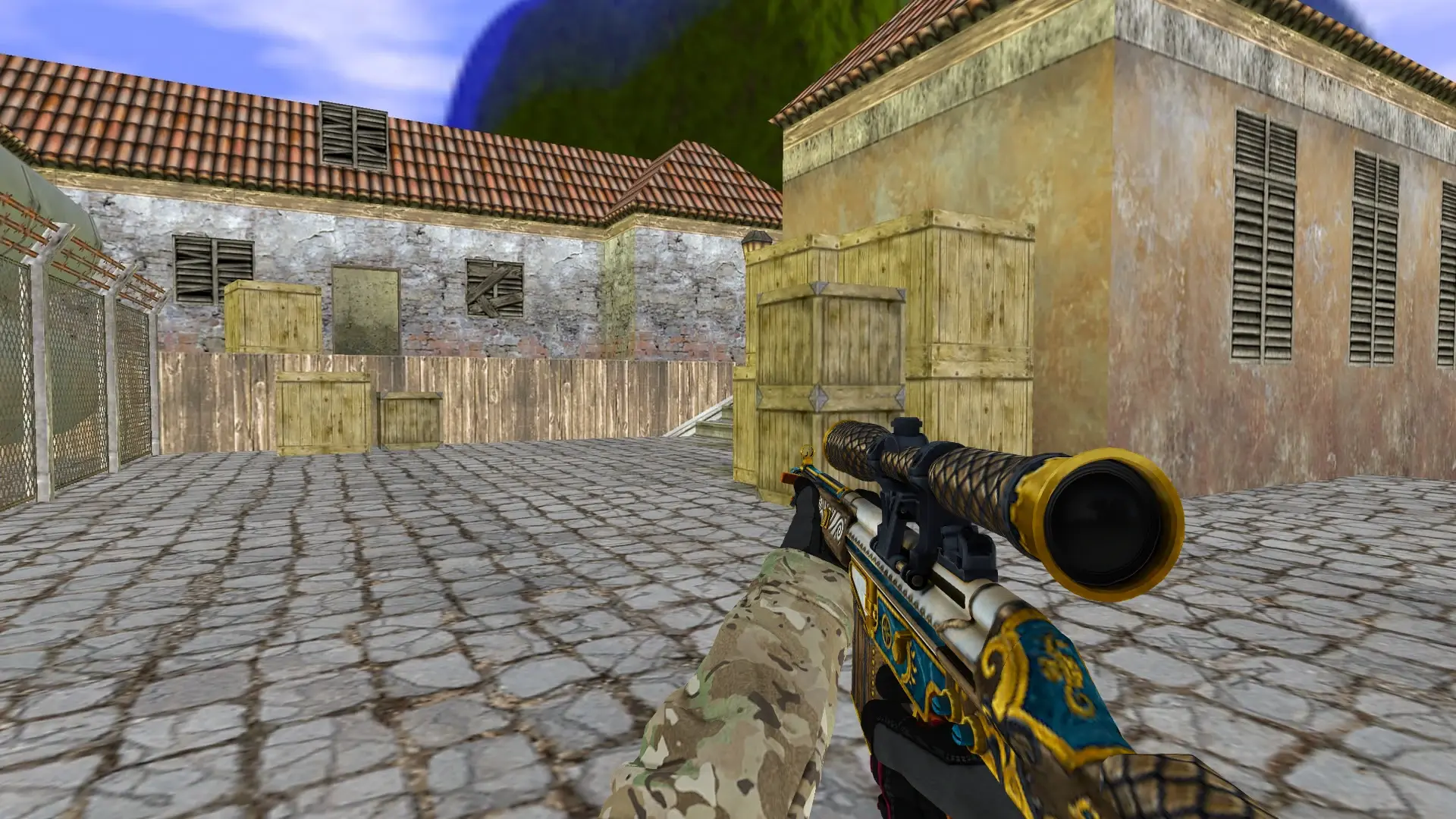 G3SG1 — Specialist Gloves Crimson Kimono Pack — de_inferno (first person)