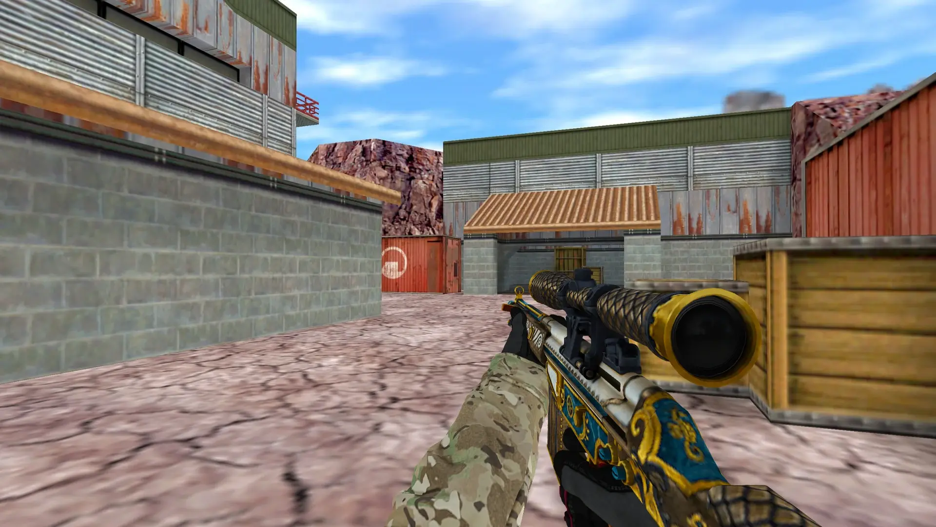 G3SG1 — Specialist Gloves Crimson Kimono Pack — de_nuke (first person)