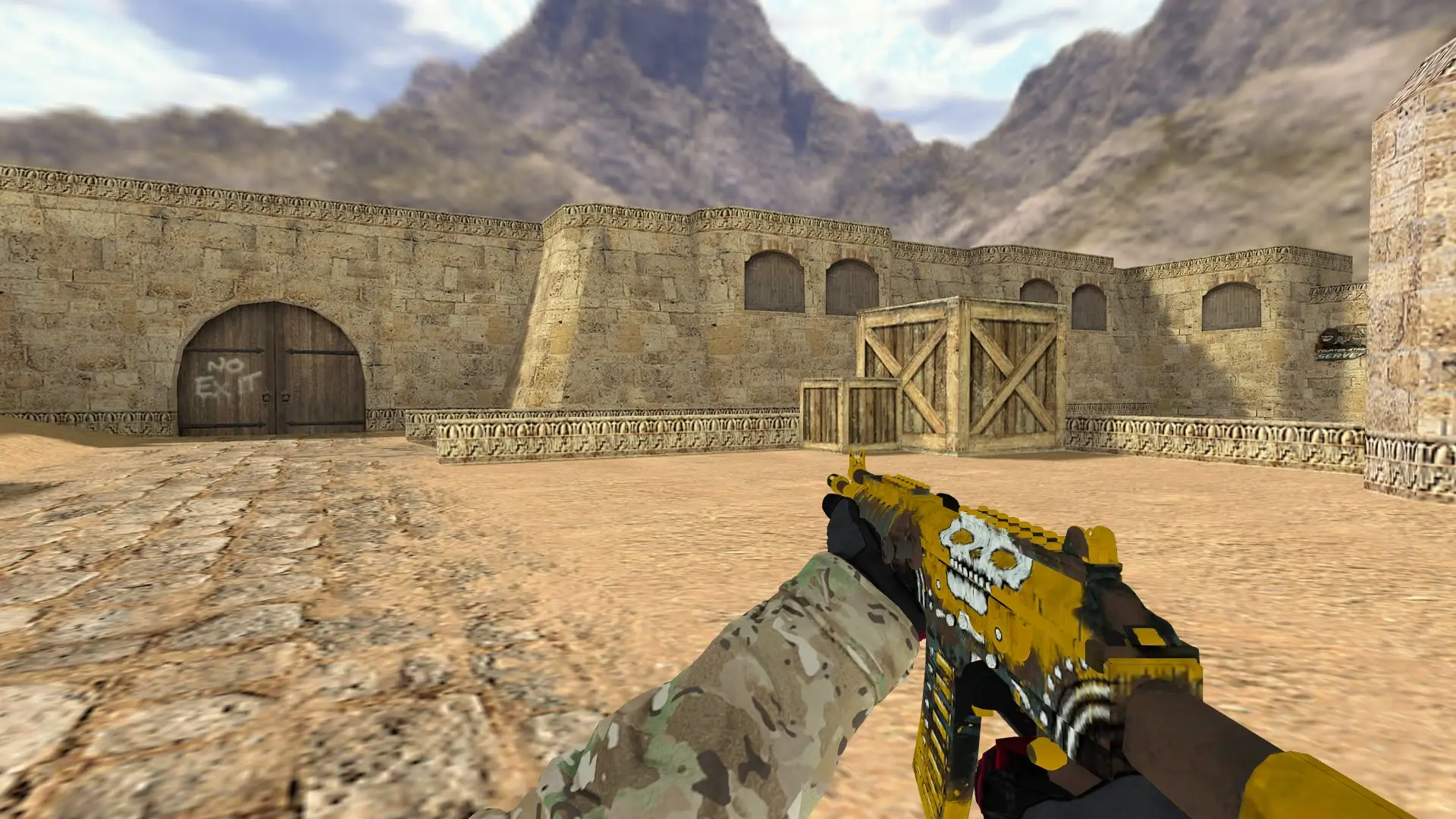 Galil AR — Specialist Gloves Crimson Kimono Pack — de_dust2 (first person)