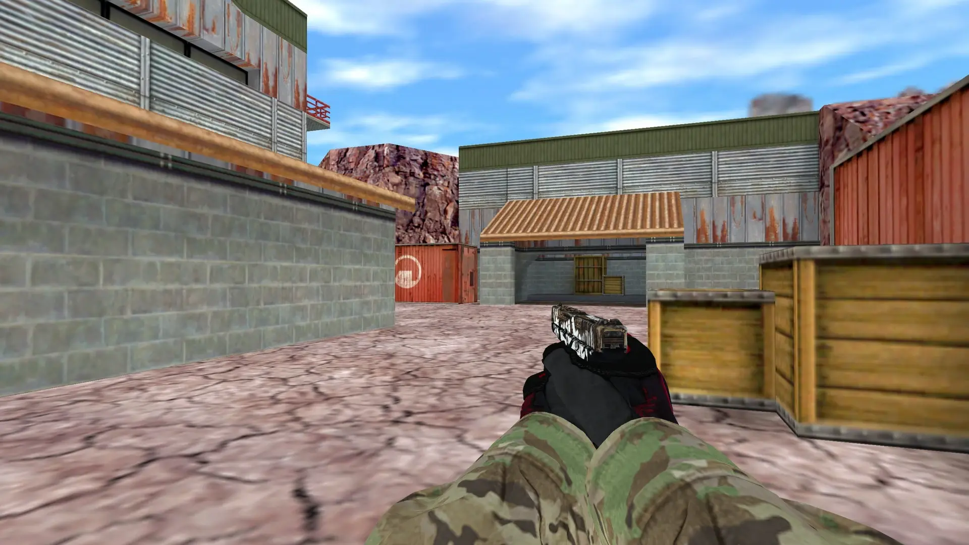 Glock-18 — Specialist Gloves Crimson Kimono Pack — de_nuke (first person)