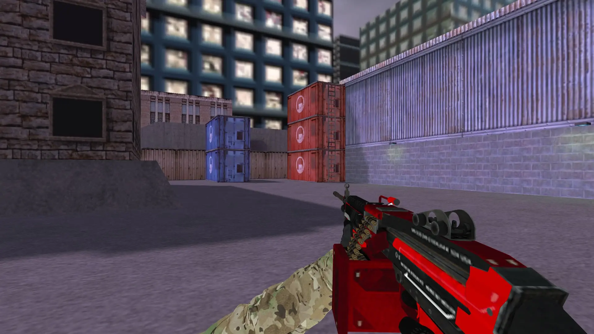 M249 — Specialist Gloves Crimson Kimono Pack — cs_assault (first person)