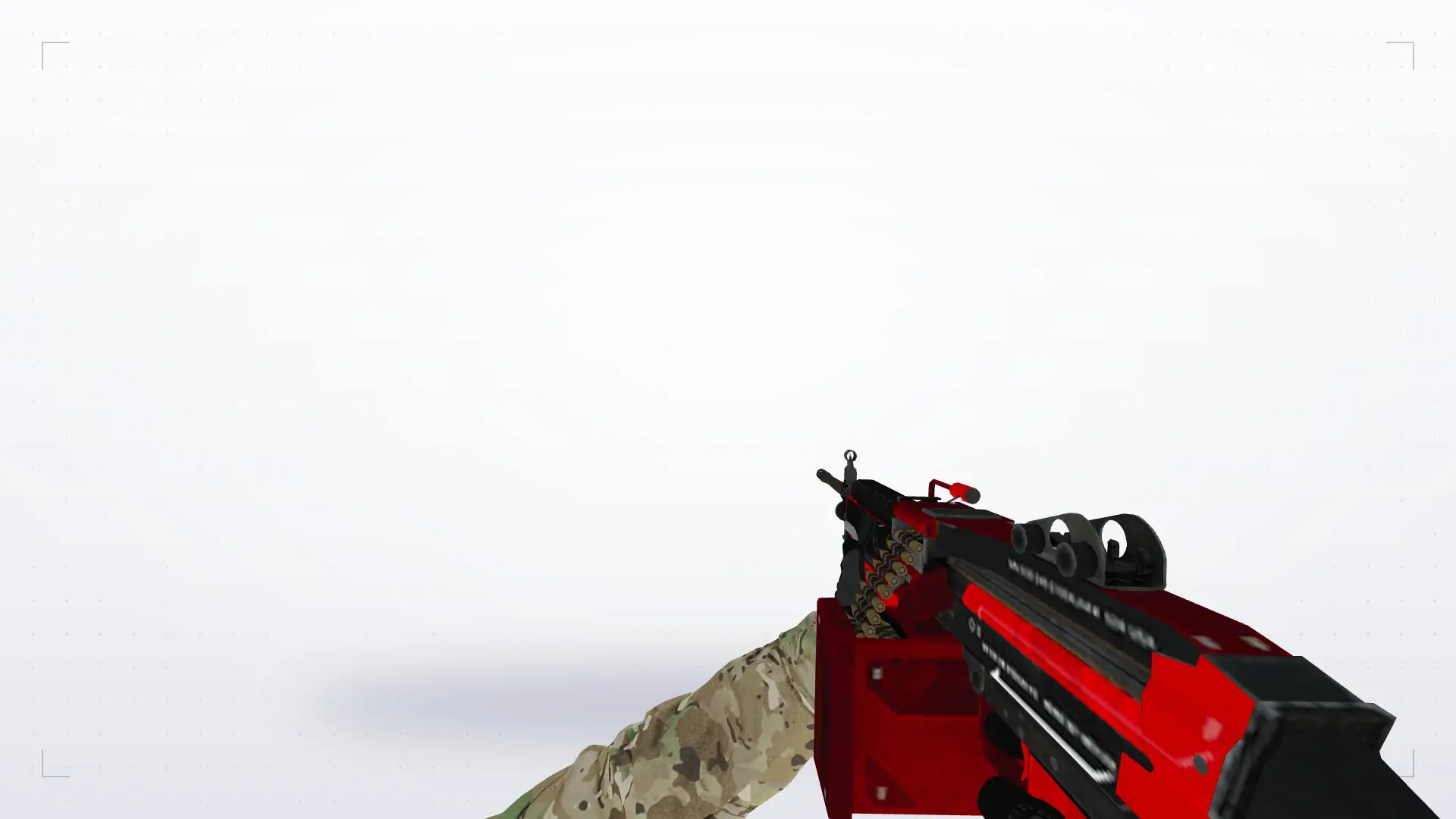 M249 — Specialist Gloves Crimson Kimono Pack — first person