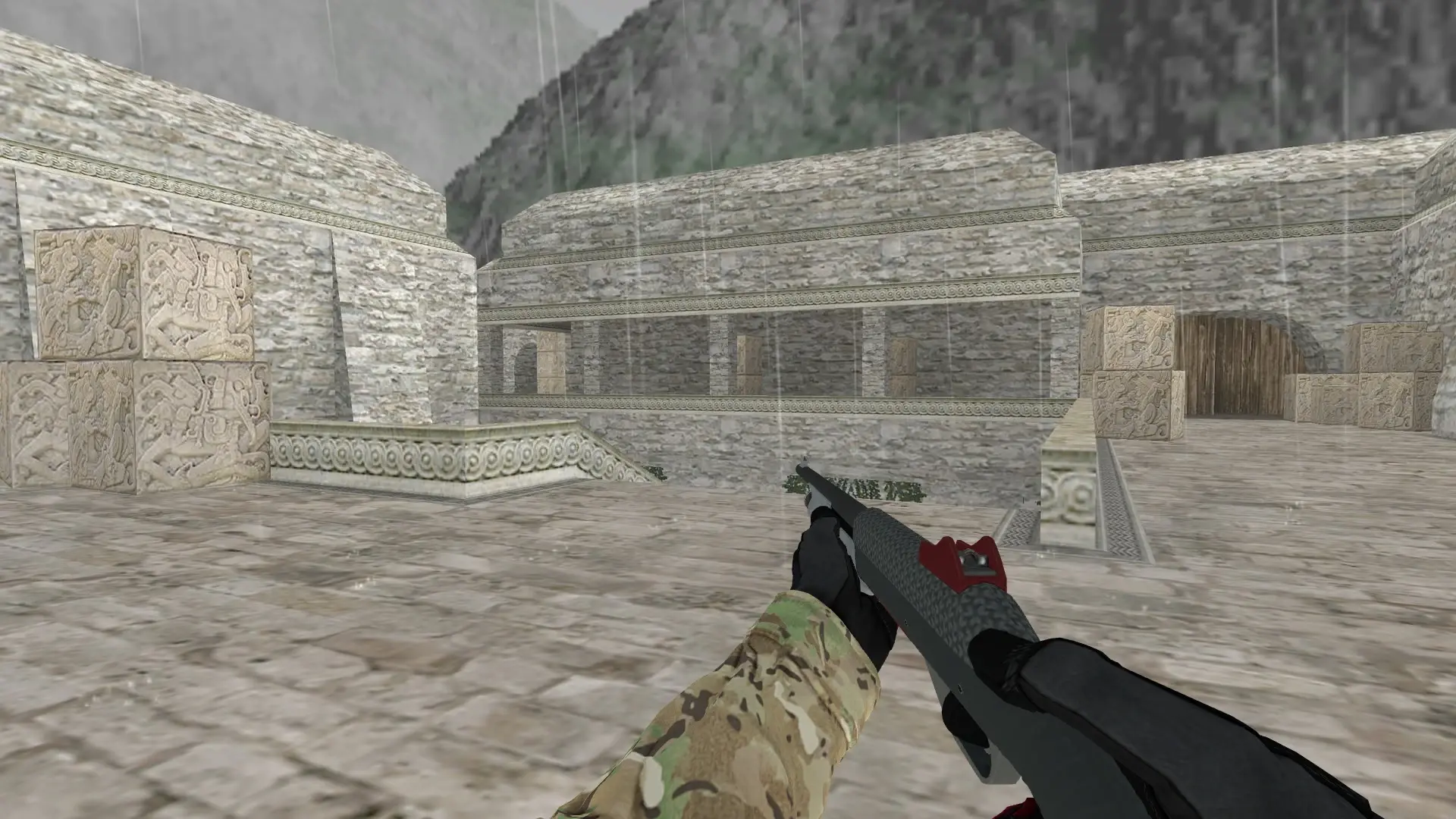 M3 — Specialist Gloves Crimson Kimono Pack — de_aztec (first person)