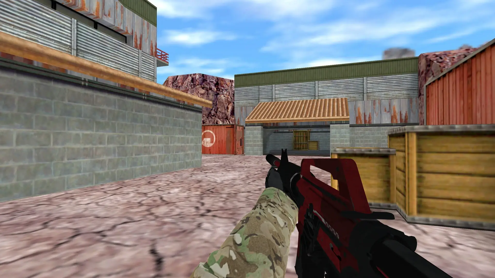 M4A1 — Specialist Gloves Crimson Kimono Pack — de_nuke (first person)