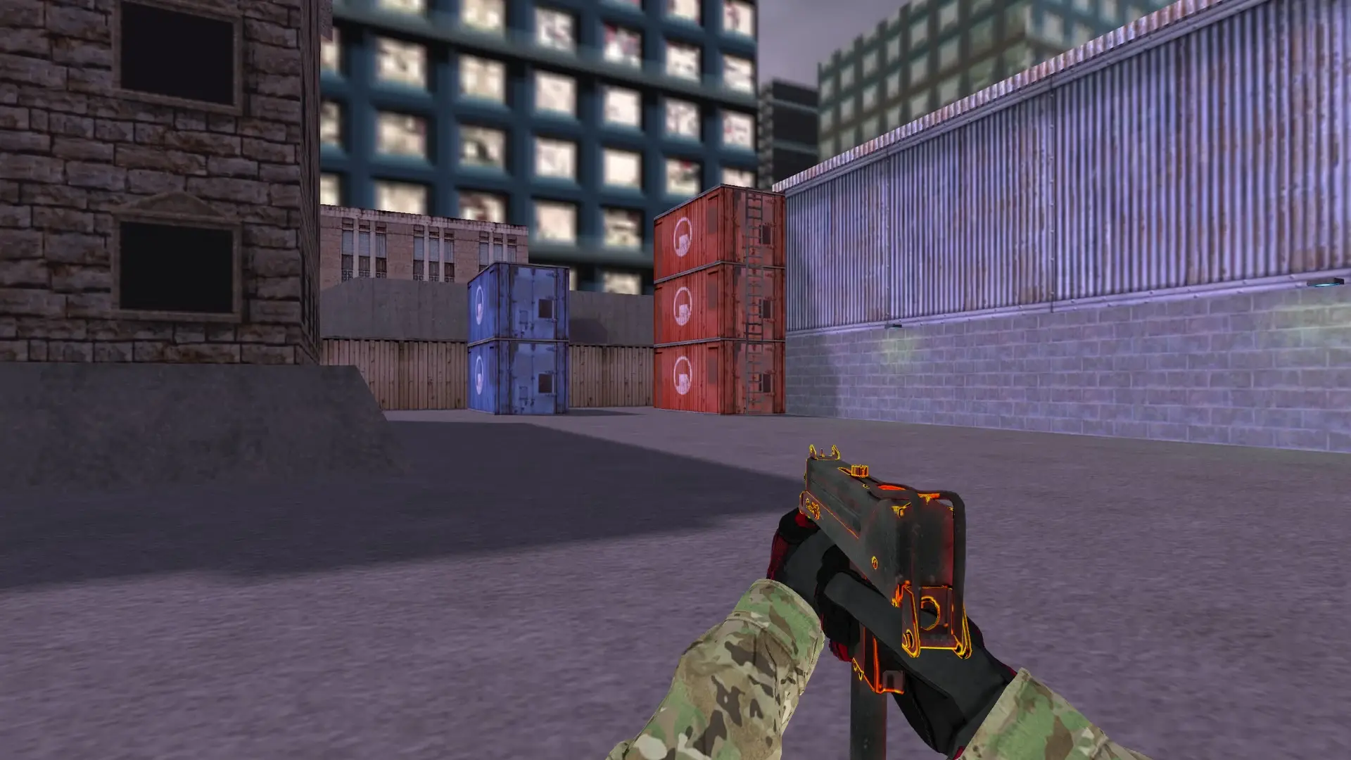 MAC-10 — Specialist Gloves Crimson Kimono Pack — cs_assault (first person)