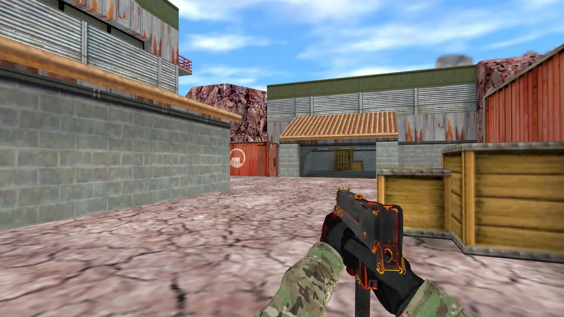 MAC-10 — Specialist Gloves Crimson Kimono Pack — de_nuke (first person)