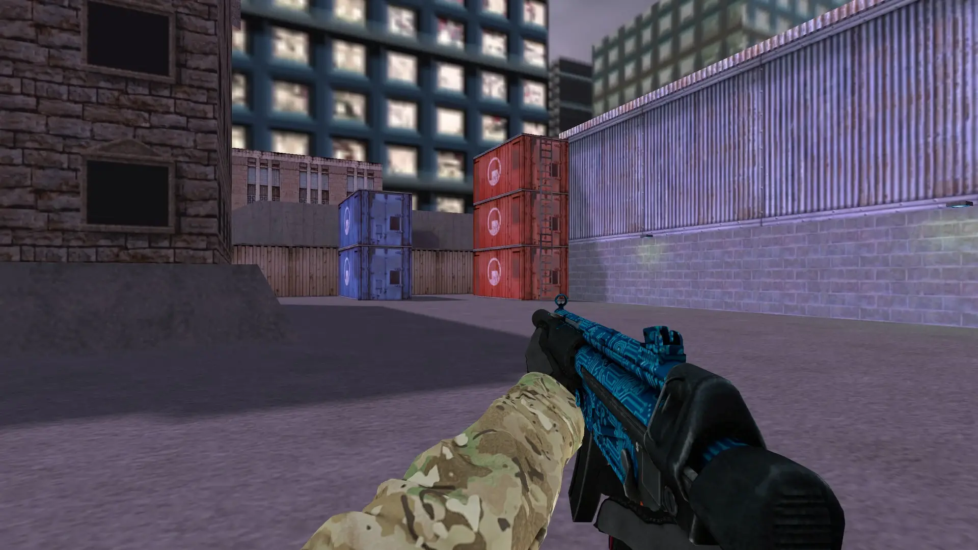 MP5 — Specialist Gloves Crimson Kimono Pack — cs_assault (first person)
