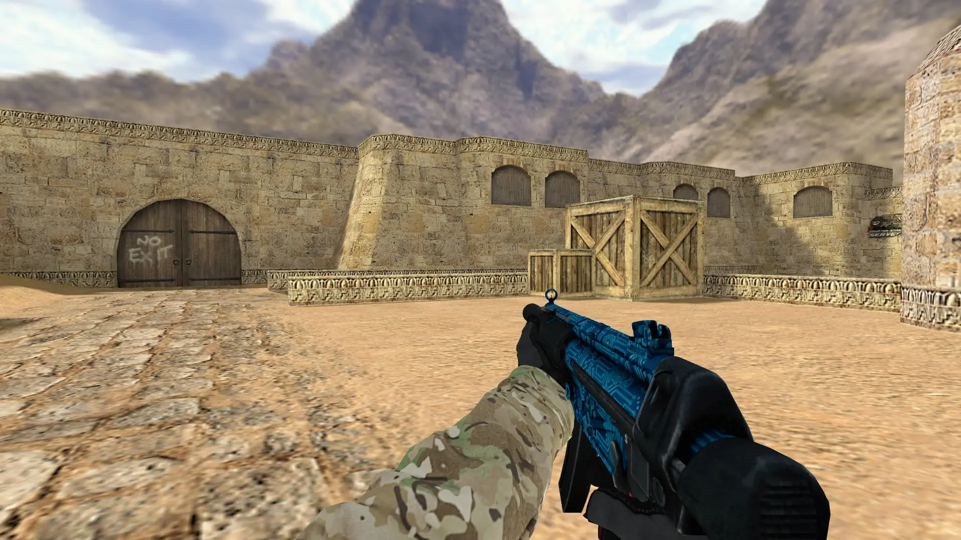 MP5 — Specialist Gloves Crimson Kimono Pack — de_dust2 (first person)