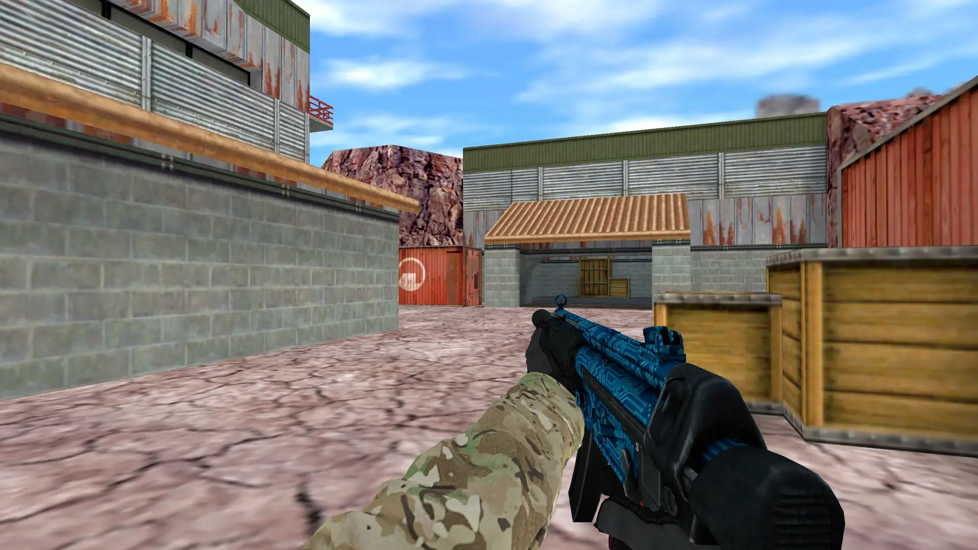 MP5 — Specialist Gloves Crimson Kimono Pack — de_nuke (first person)