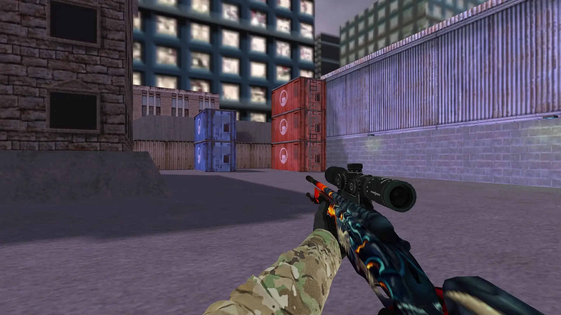 Scout — Specialist Gloves Crimson Kimono Pack — cs_assault (first person)