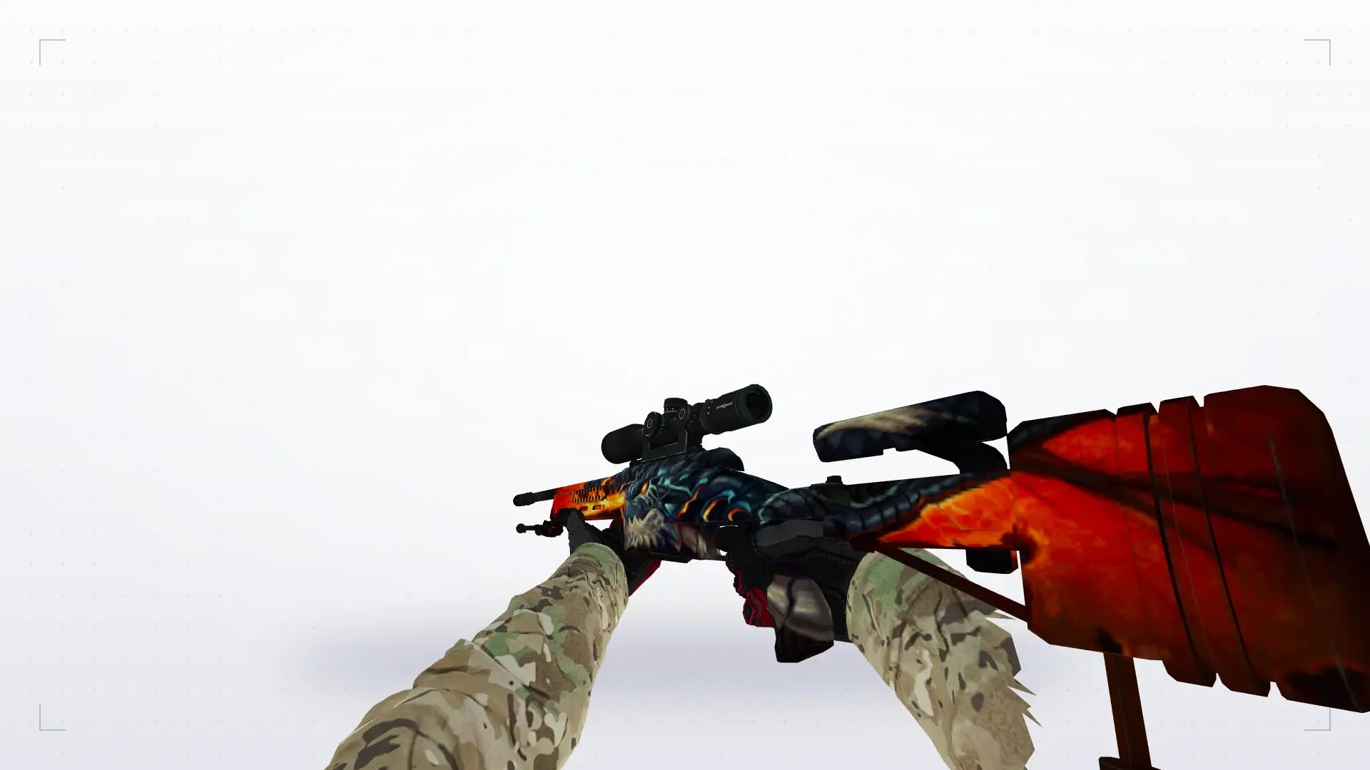Scout — Specialist Gloves Crimson Kimono Pack — first person