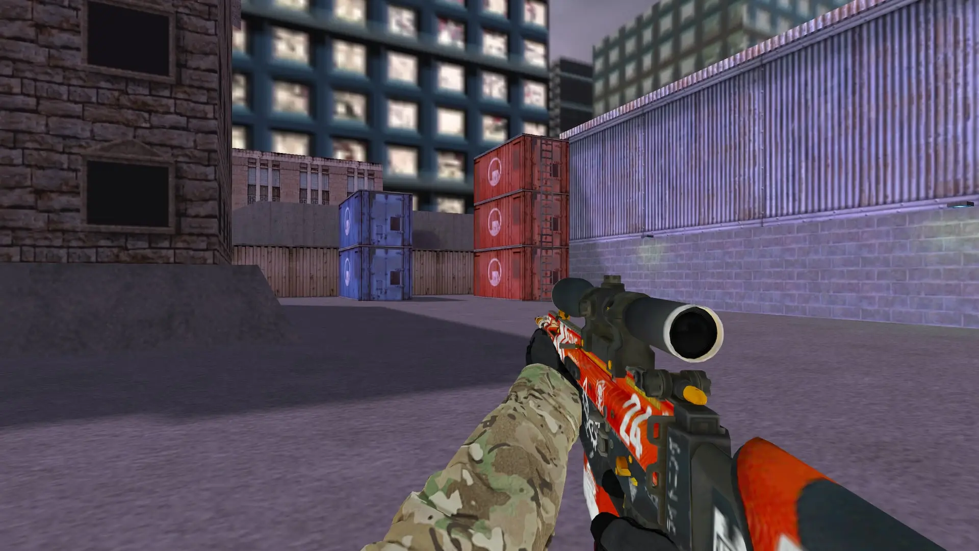 SG550 — Specialist Gloves Crimson Kimono Pack — cs_assault (first person)
