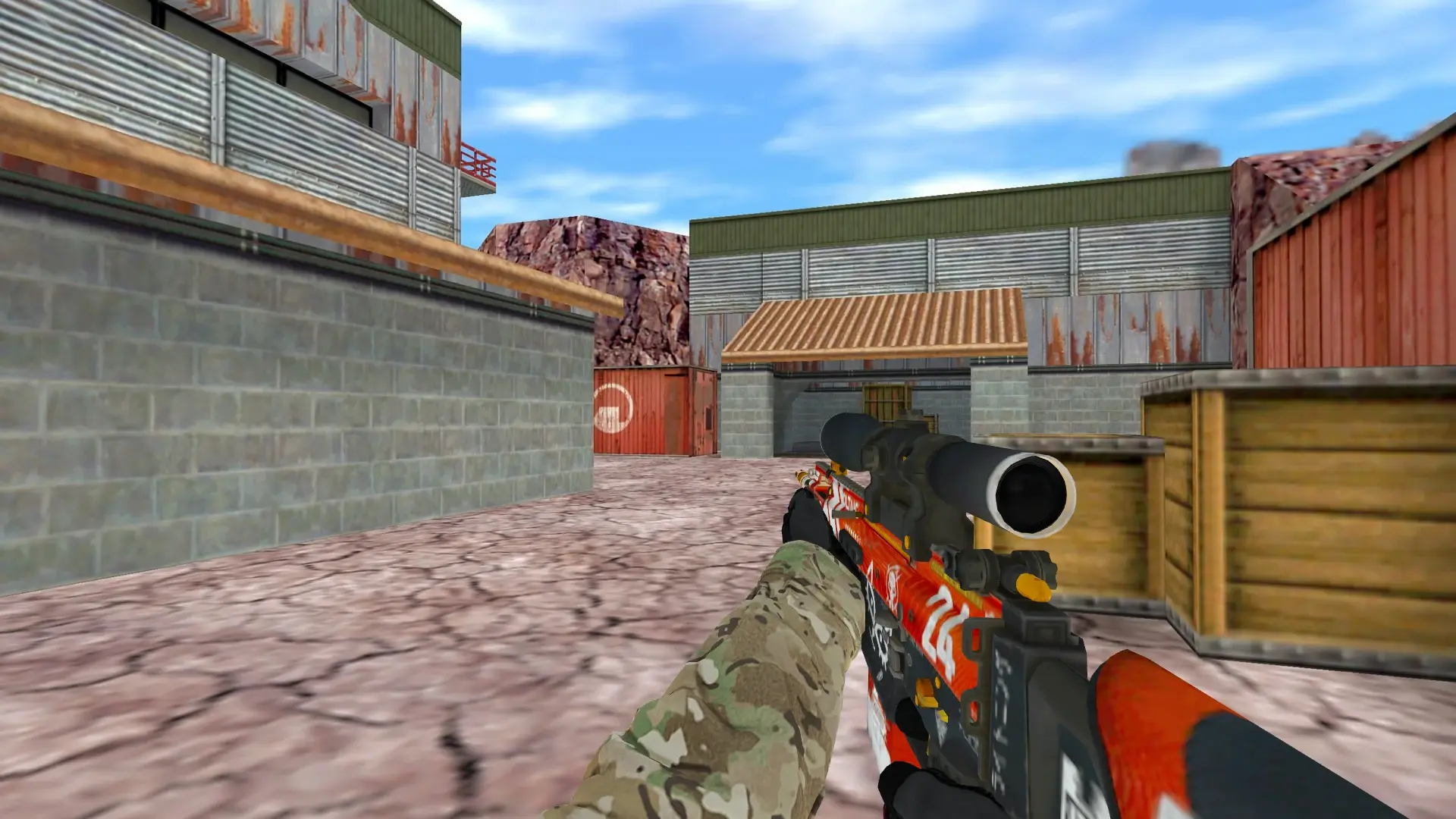 SG550 — Specialist Gloves Crimson Kimono Pack — de_nuke (first person)