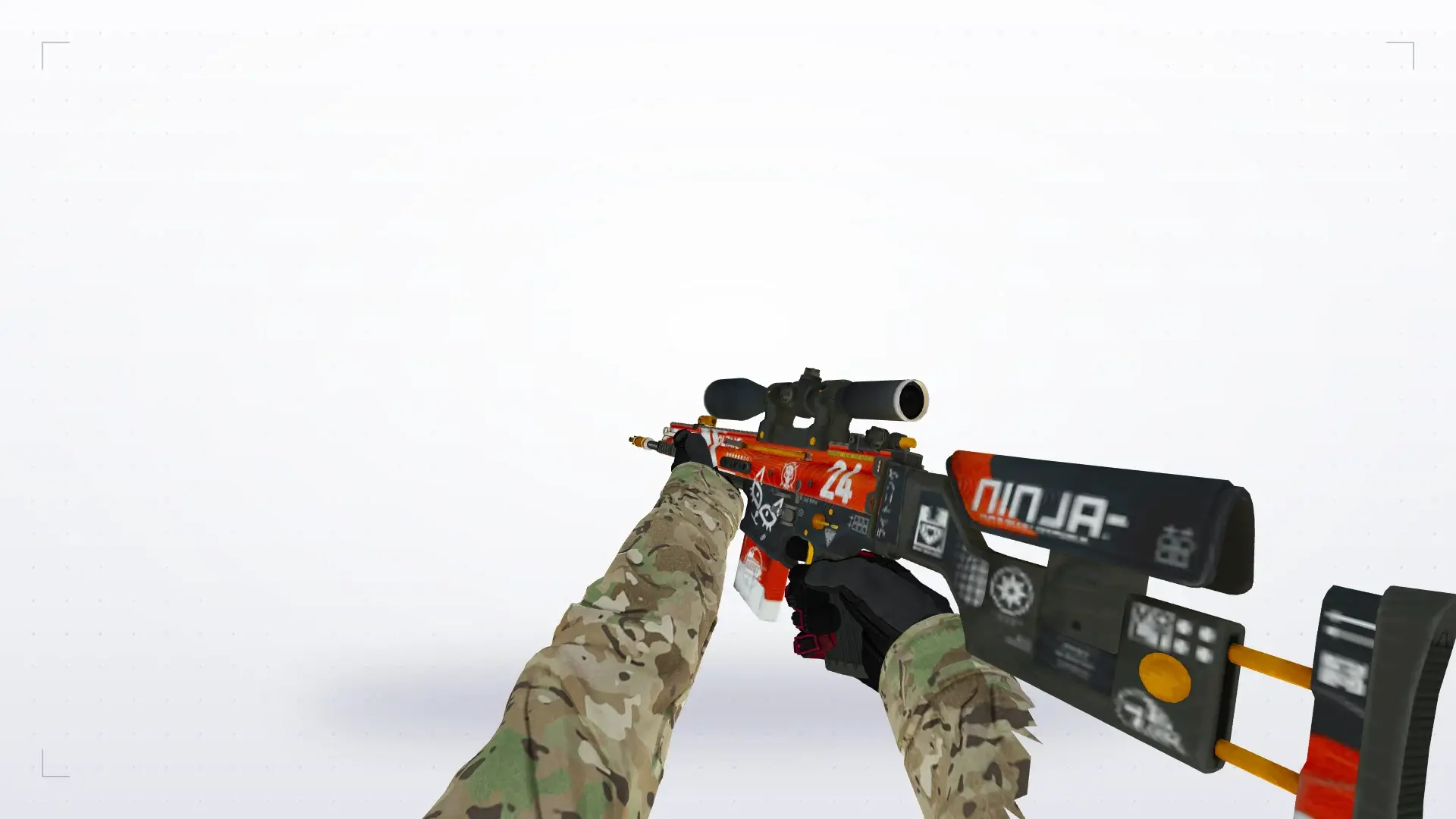 SG550 — Specialist Gloves Crimson Kimono Pack — first person