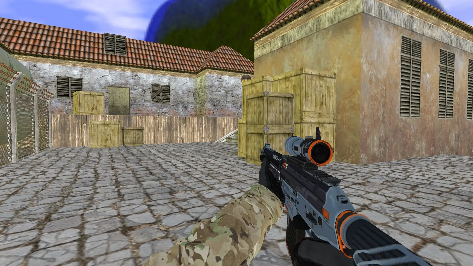 SG552 — Specialist Gloves Crimson Kimono Pack — de_inferno (first person)