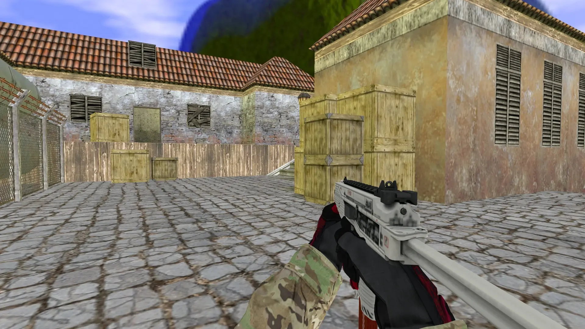TMP — Specialist Gloves Crimson Kimono Pack — de_inferno (first person)