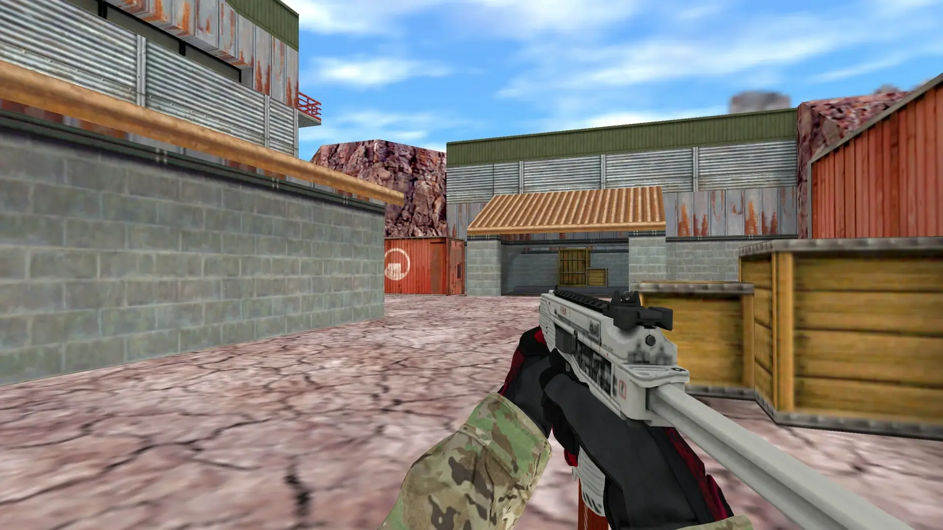 TMP — Specialist Gloves Crimson Kimono Pack — de_nuke (first person)