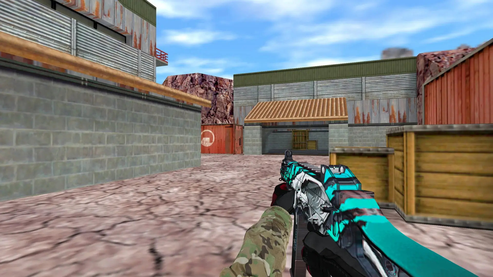 UMP-45 — Specialist Gloves Crimson Kimono Pack — de_nuke (first person)