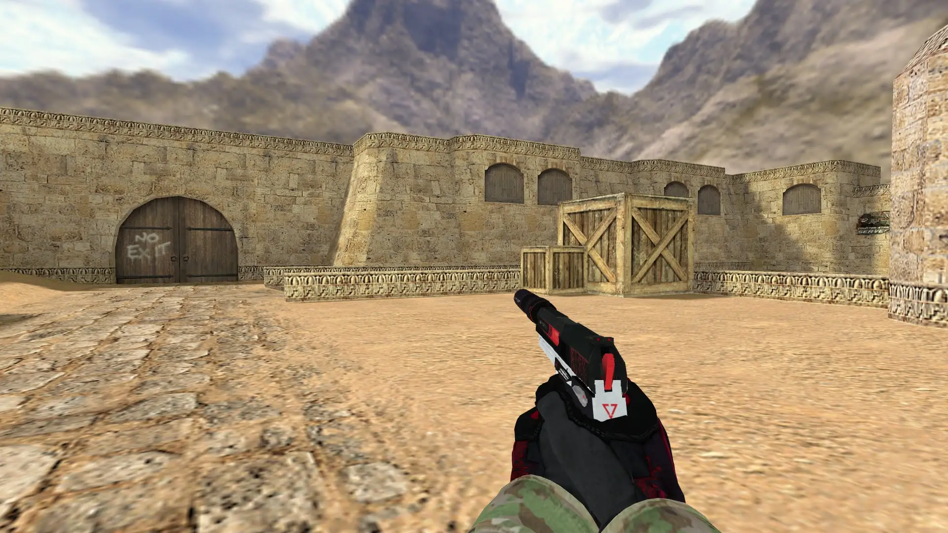 USP — Specialist Gloves Crimson Kimono Pack — de_dust2 (first person)