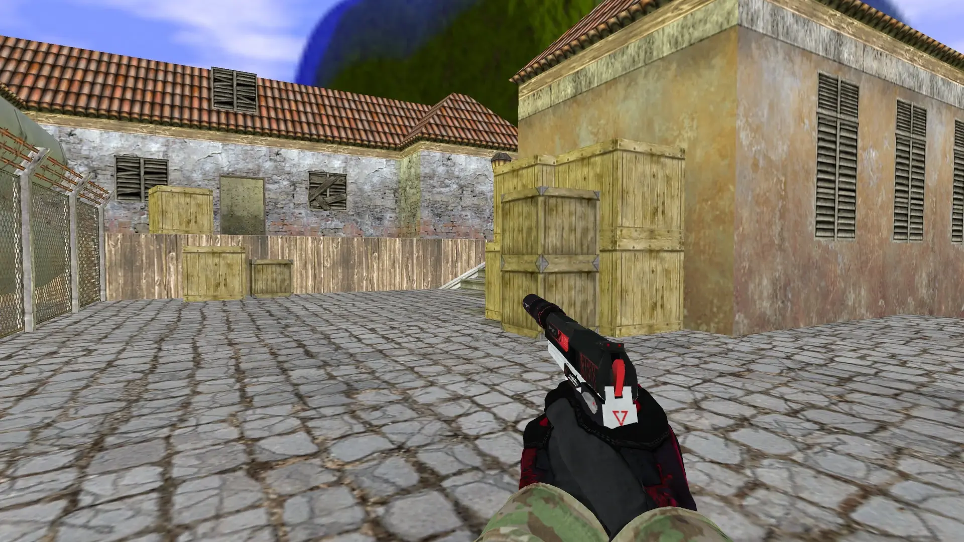 USP — Specialist Gloves Crimson Kimono Pack — de_inferno (first person)