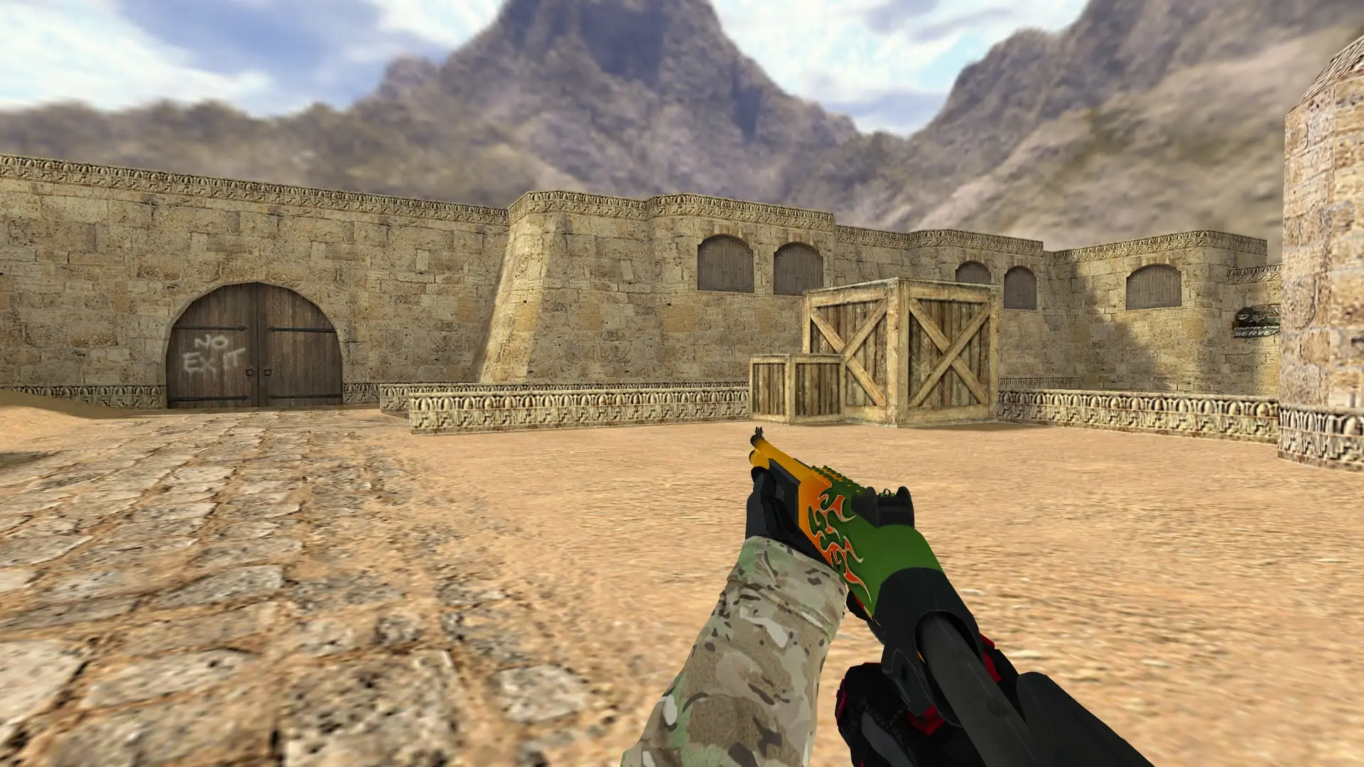 XM1014 — Specialist Gloves Crimson Kimono Pack — de_dust2 (first person)