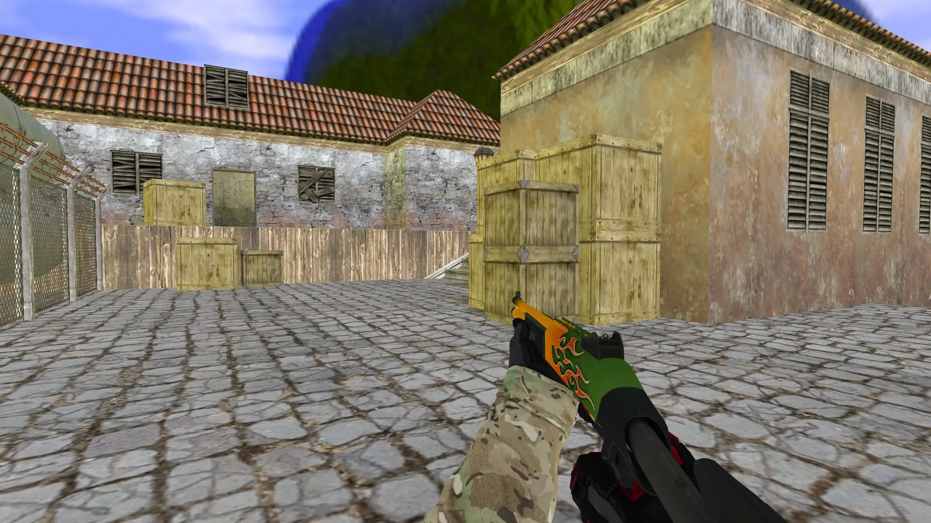 XM1014 — Specialist Gloves Crimson Kimono Pack — de_inferno (first person)