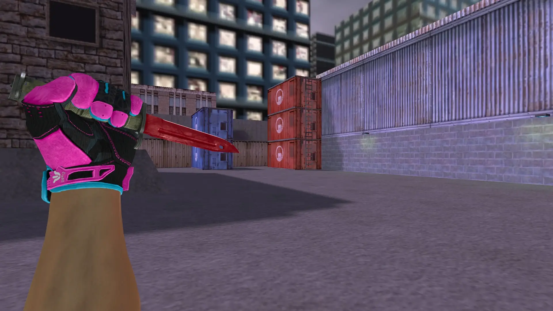 Bayonet Ruby — Sports Gloves Vice Pack — cs_assault (first person)