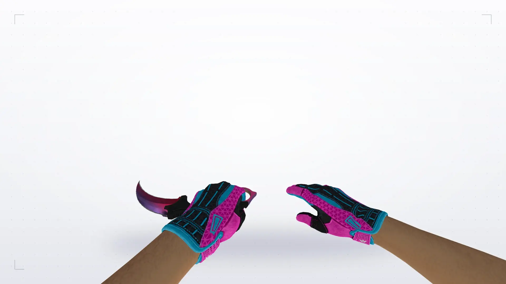 Karambit Fade — Sports Gloves Vice Pack — first person