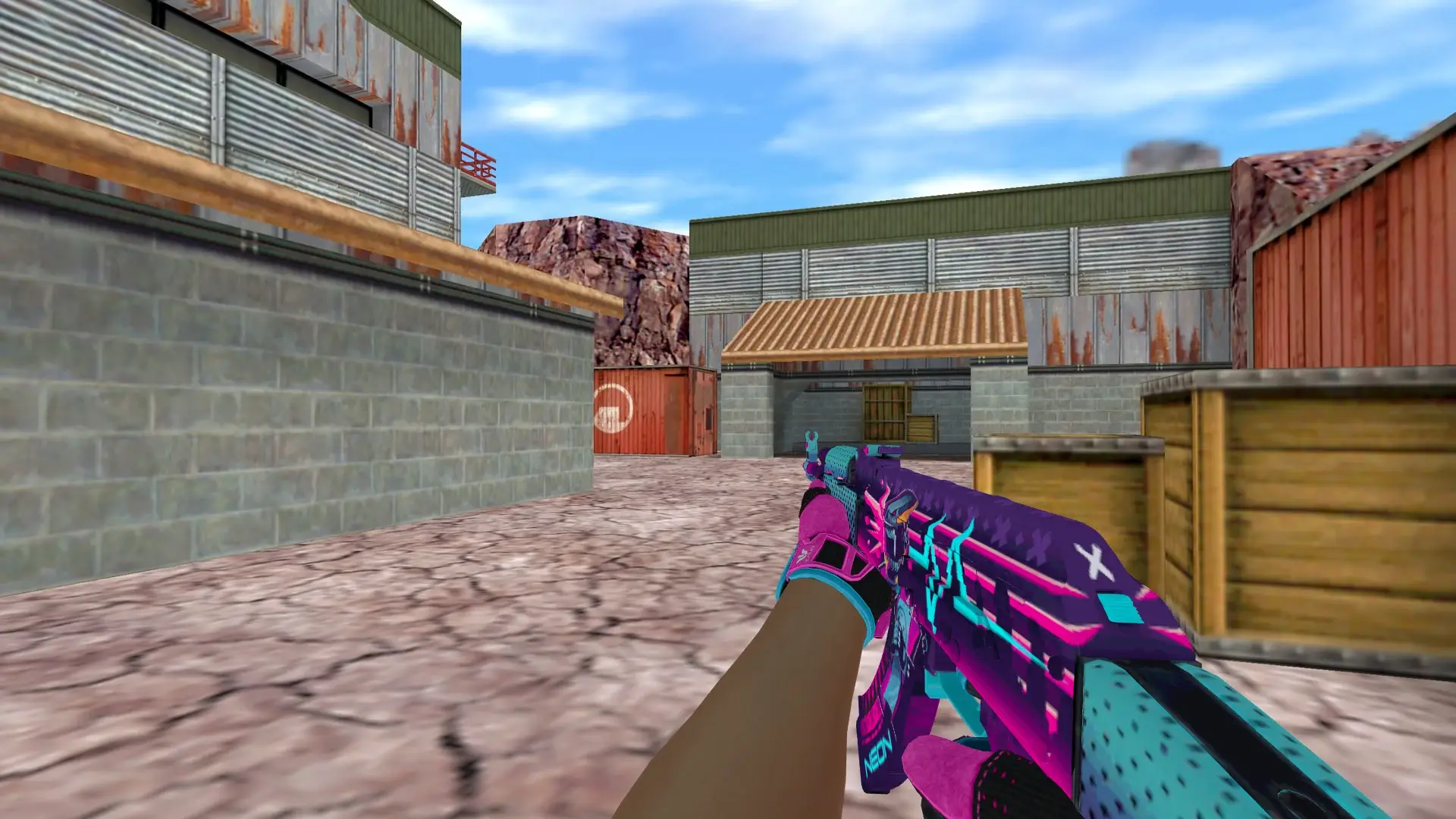 AK-47 — Sports Gloves Vice Pack — de_nuke (first person)