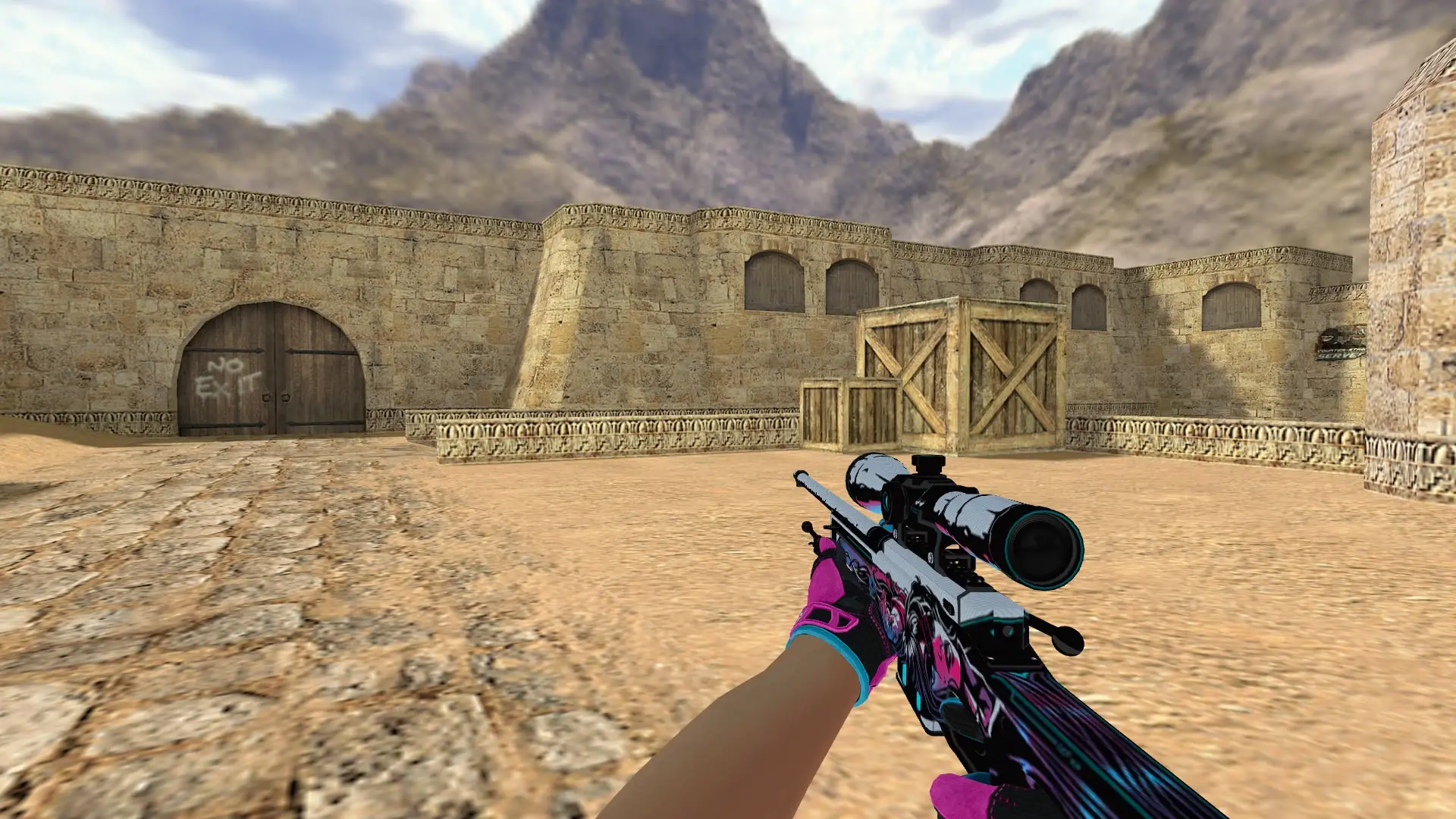 AWP — Sports Gloves Vice Pack — de_dust2 (first person)