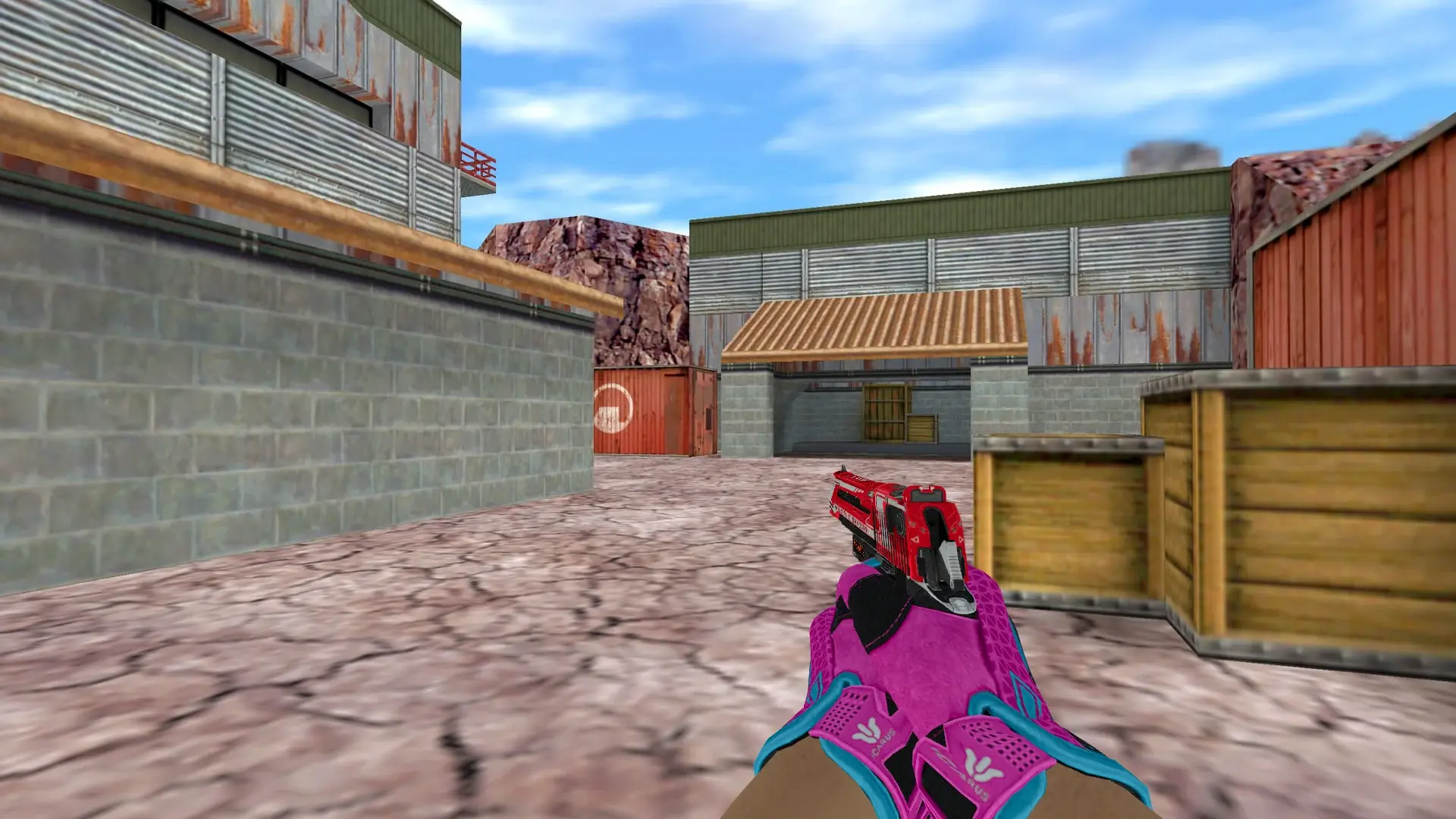 Desert Eagle — Sports Gloves Vice Pack — de_nuke (first person)