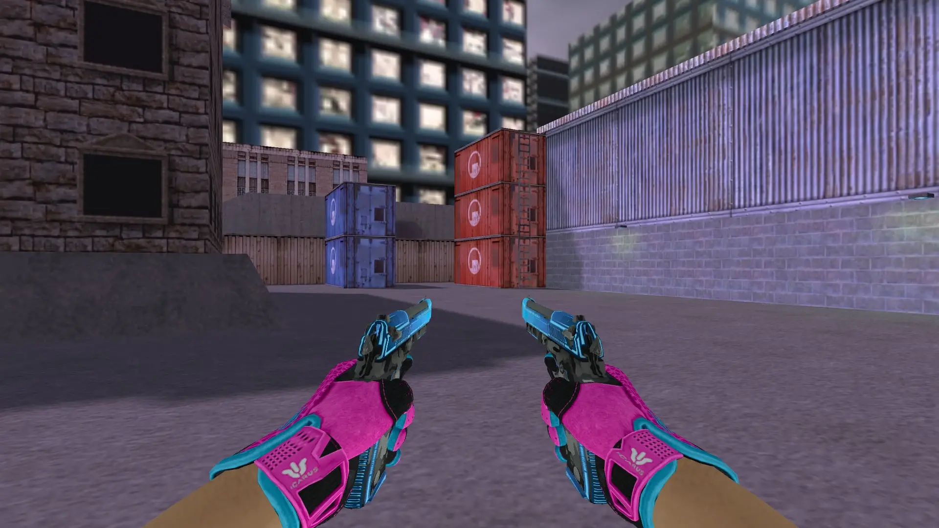 Dual Berettas — Sports Gloves Vice Pack — cs_assault (first person)