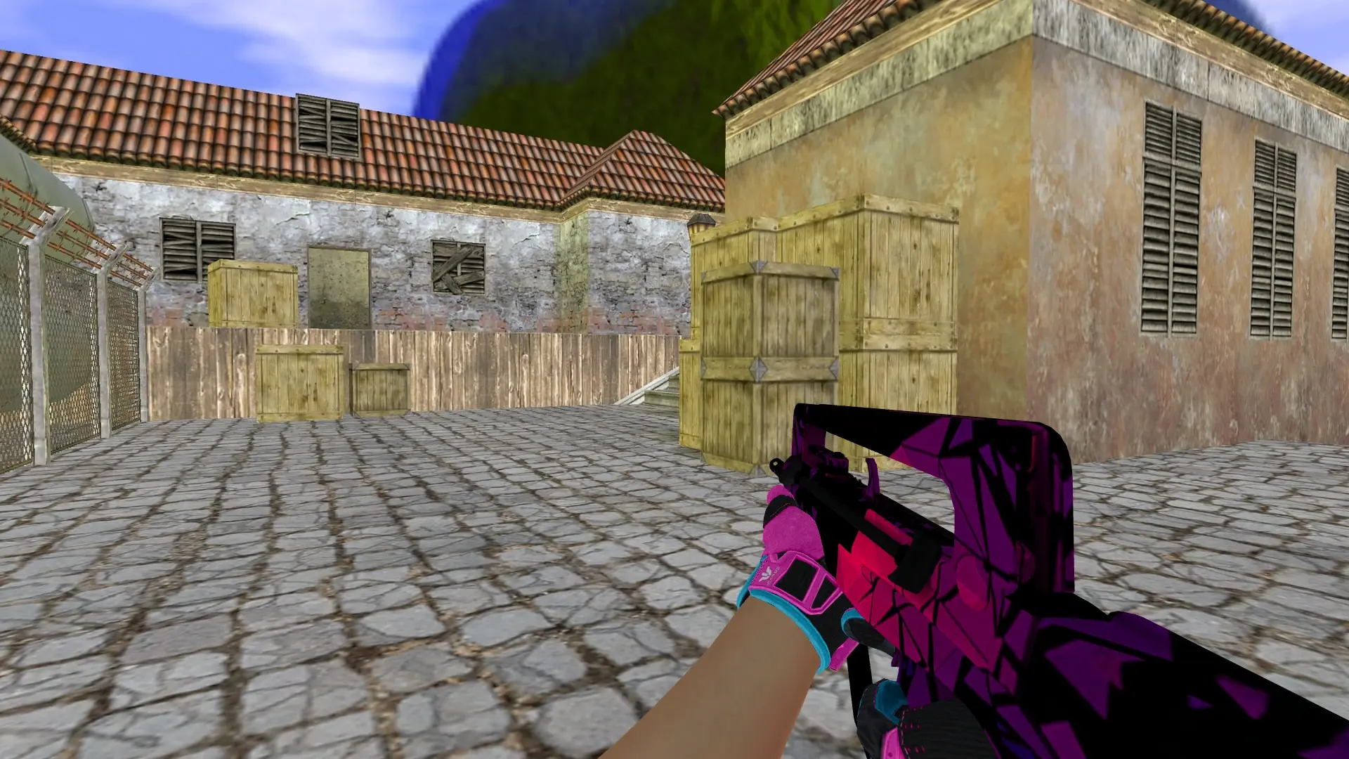 FAMAS — Sports Gloves Vice Pack — de_inferno (first person)