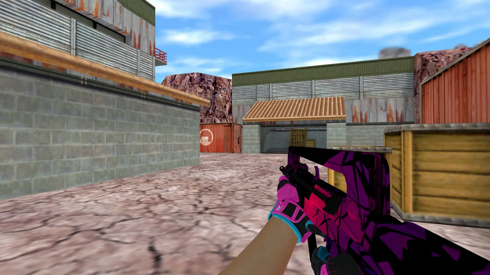 FAMAS — Sports Gloves Vice Pack — de_nuke (first person)