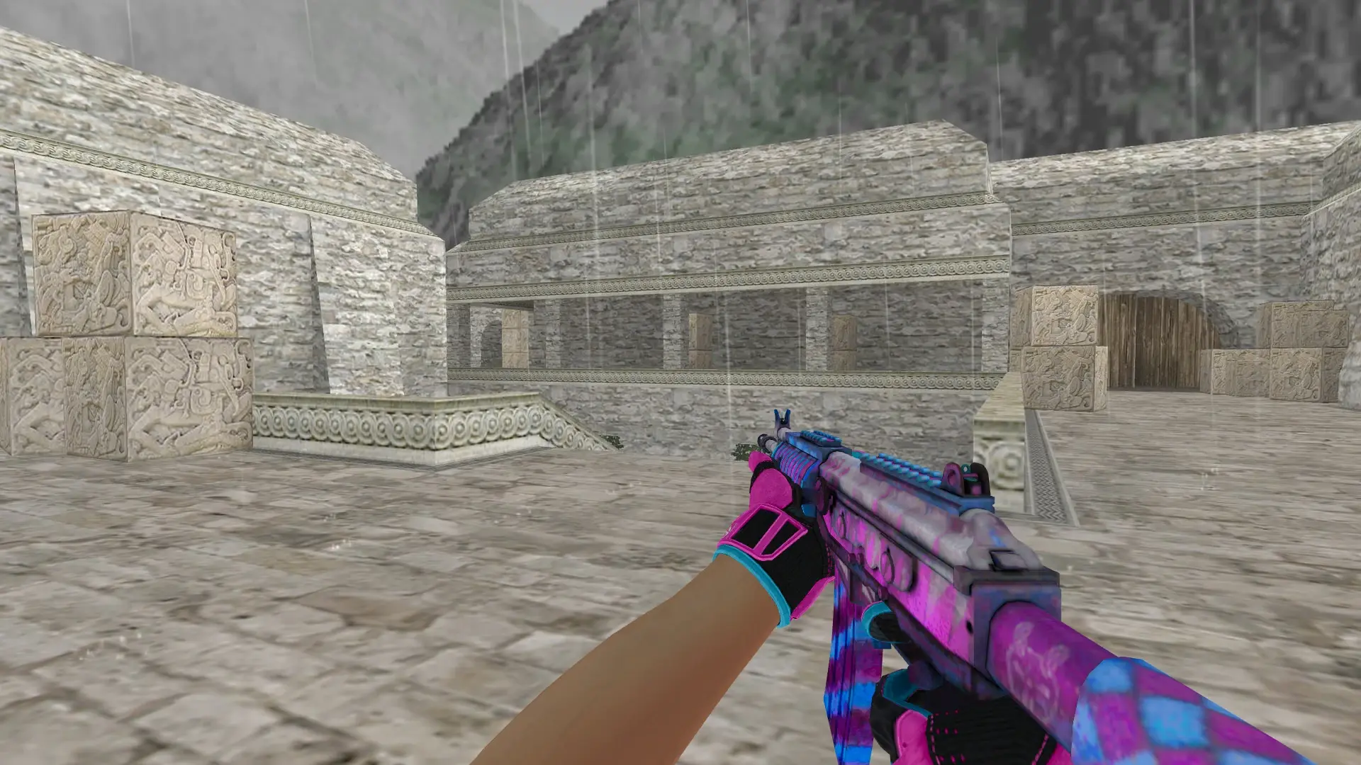 Galil AR — Sports Gloves Vice Pack — de_aztec (first person)
