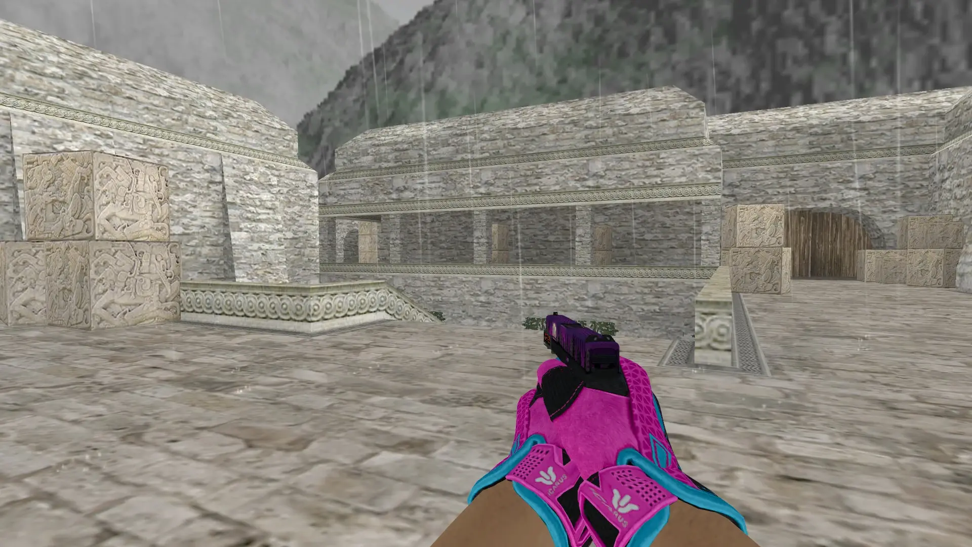 Glock-18 — Sports Gloves Vice Pack — de_aztec (first person)
