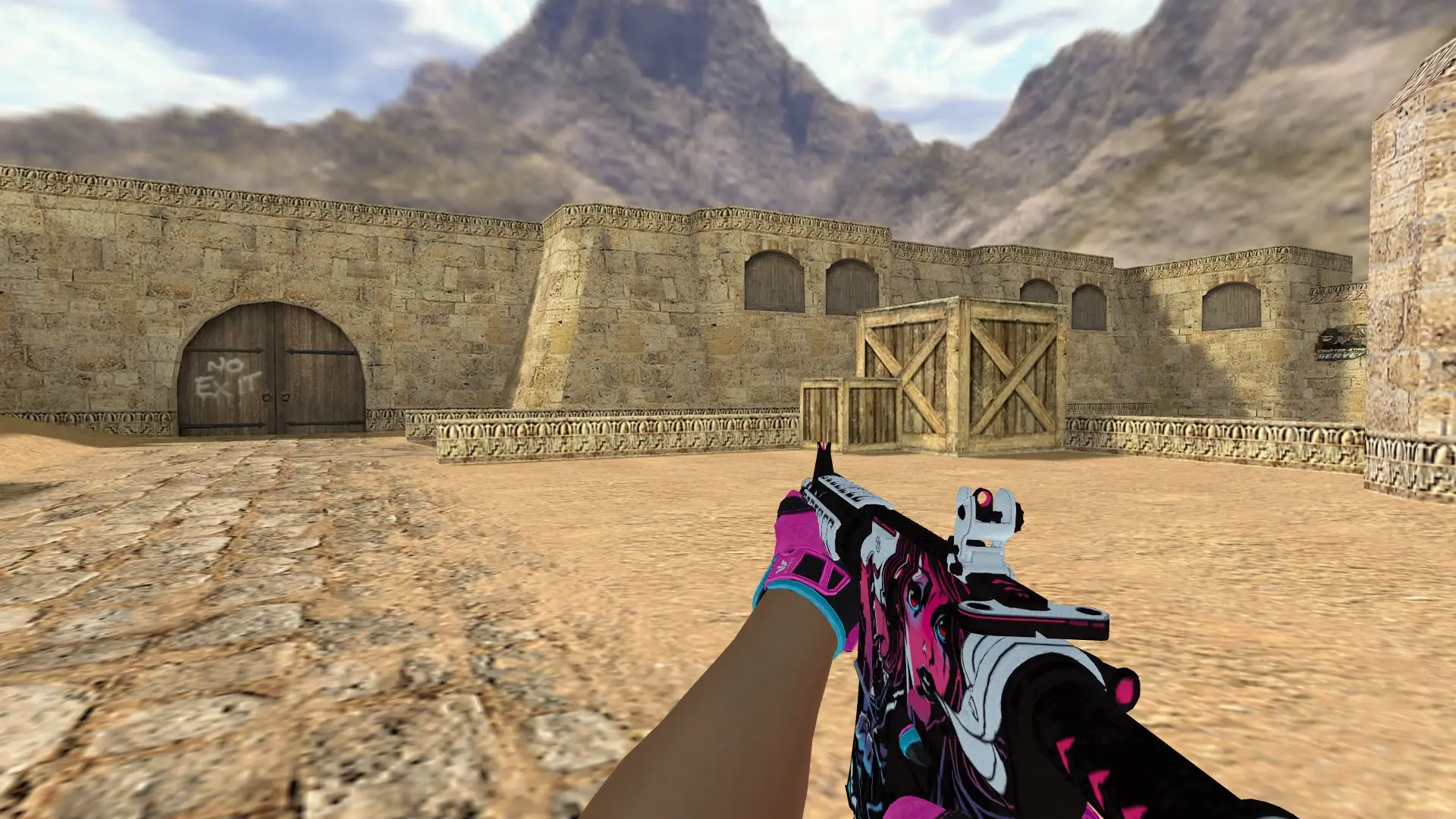 M4A1 — Sports Gloves Vice Pack — de_dust2 (first person)