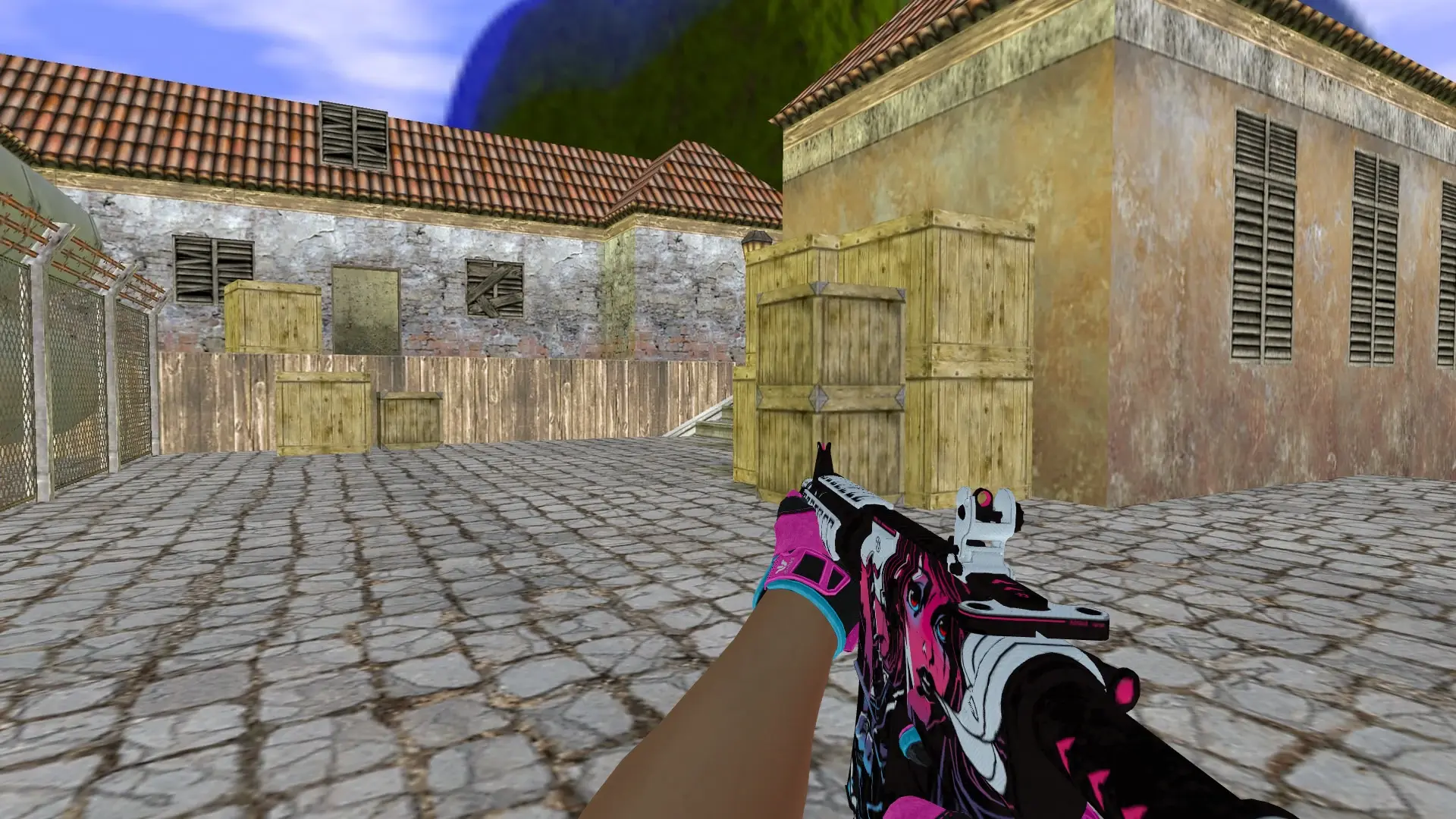 M4A1 — Sports Gloves Vice Pack — de_inferno (first person)