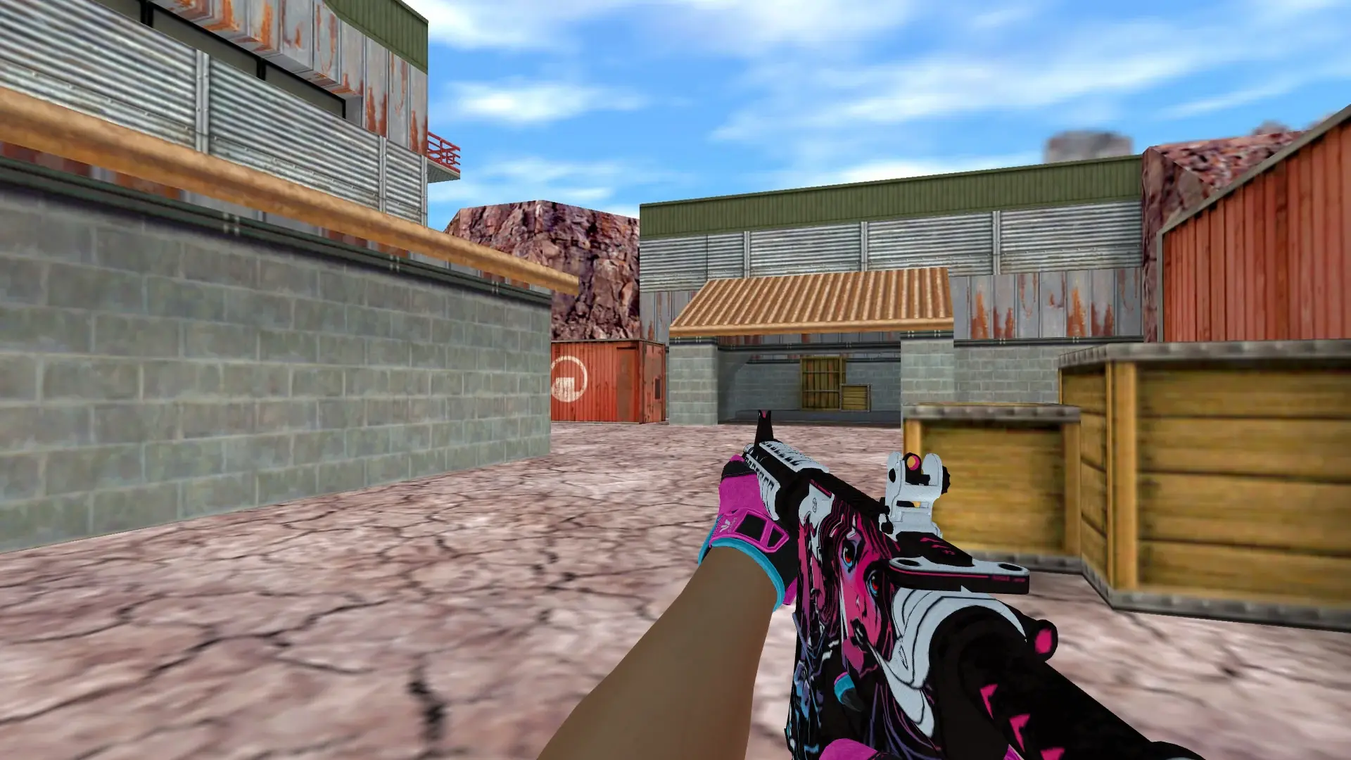 M4A1 — Sports Gloves Vice Pack — de_nuke (first person)