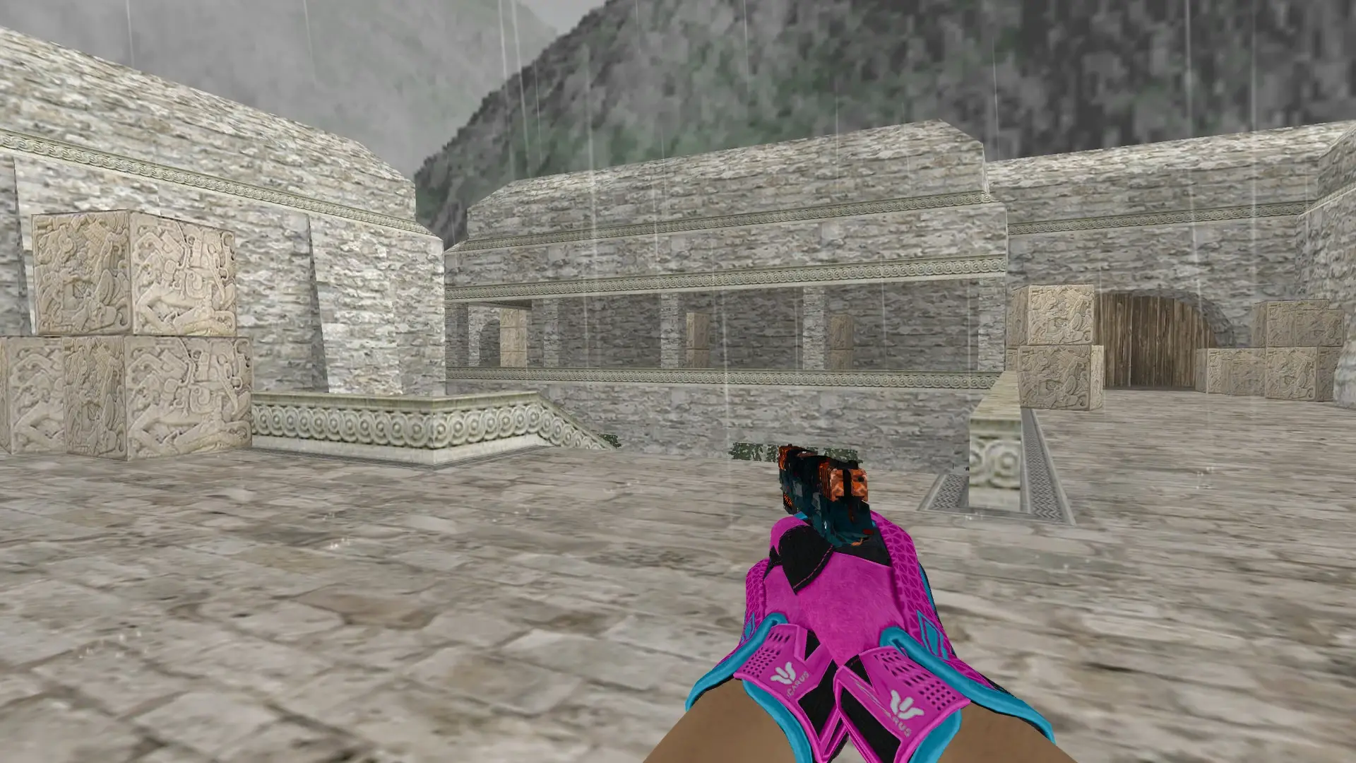 P228 — Sports Gloves Vice Pack — de_aztec (first person)
